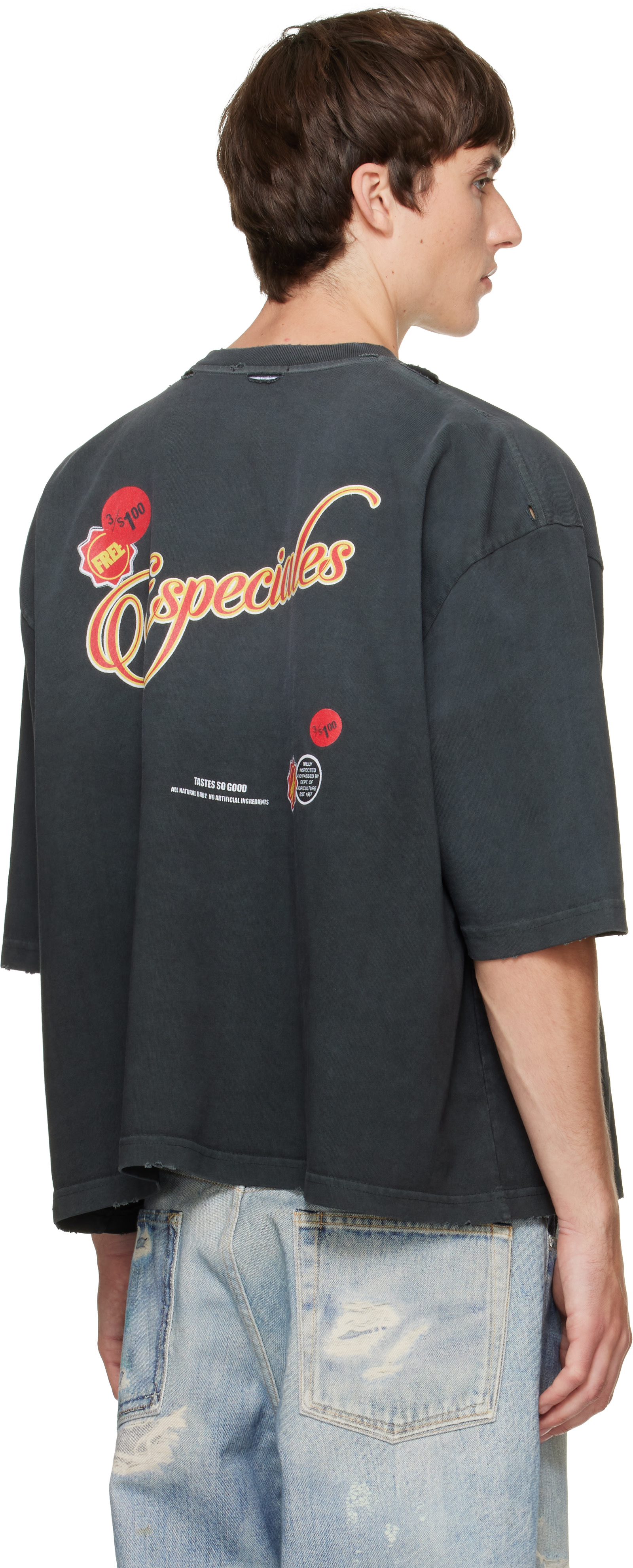 WILLY CHAVARRIA: ブラック 'Especial Chorizo' Buffalo Tシャツ