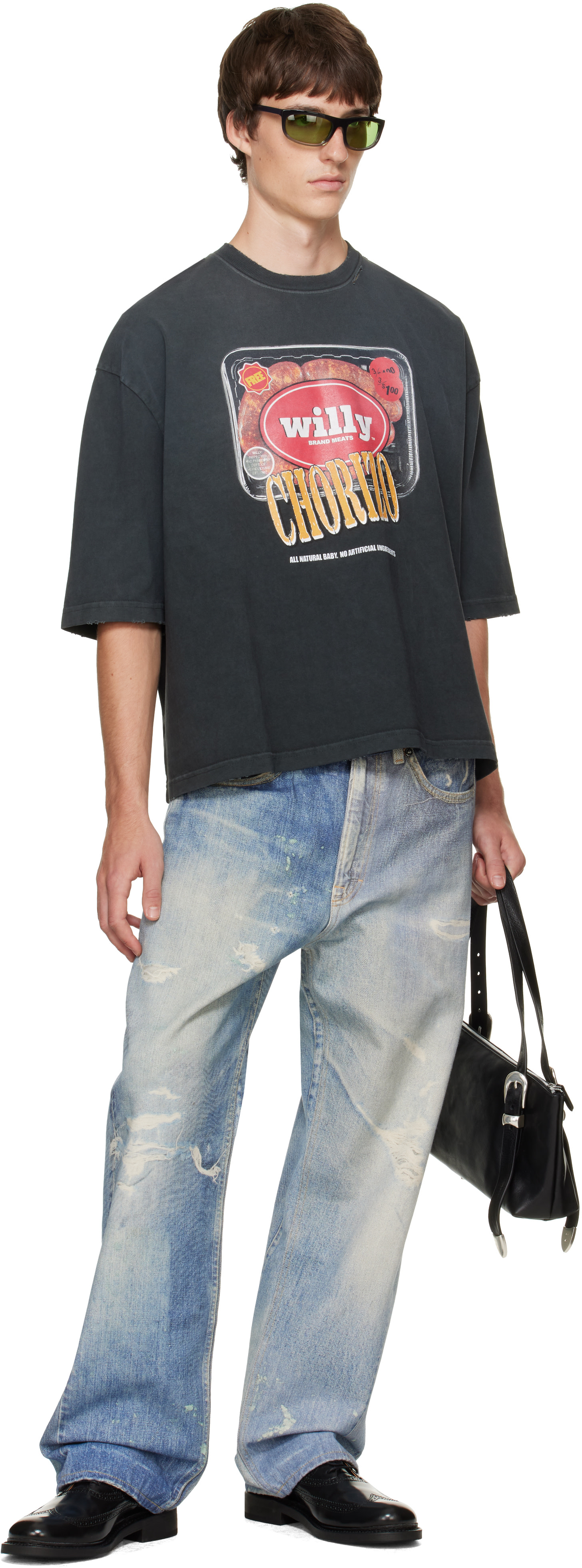 WILLY CHAVARRIA: ブラック 'Especial Chorizo' Buffalo Tシャツ