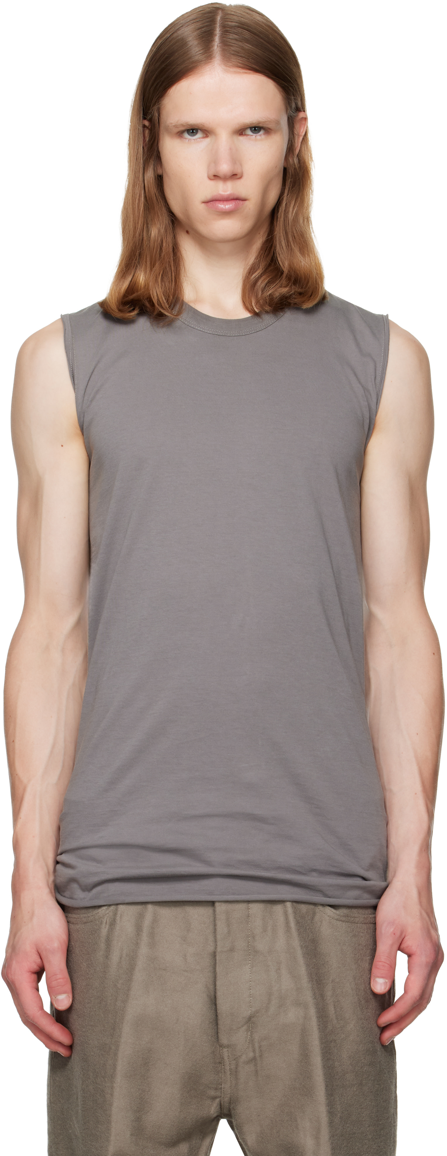 Rick Owens - Gray Tower Basic SL Tank Top