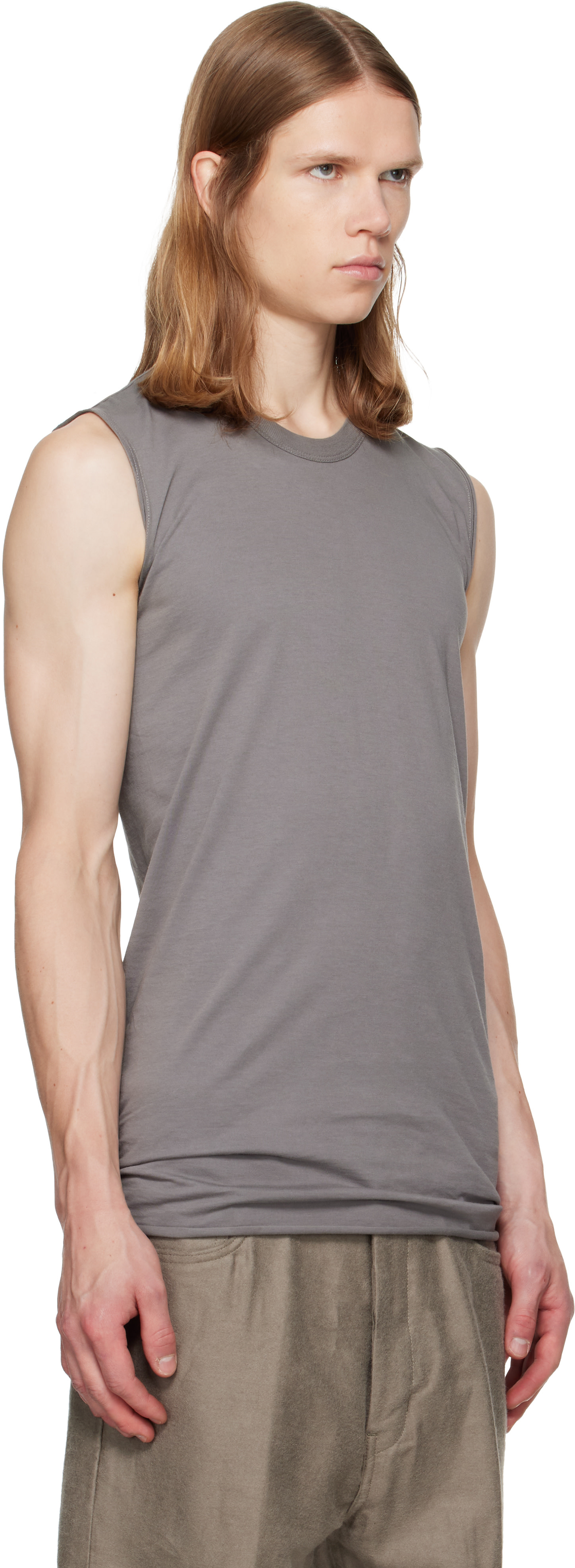 Rick Owens - Gray Tower Basic SL Tank Top