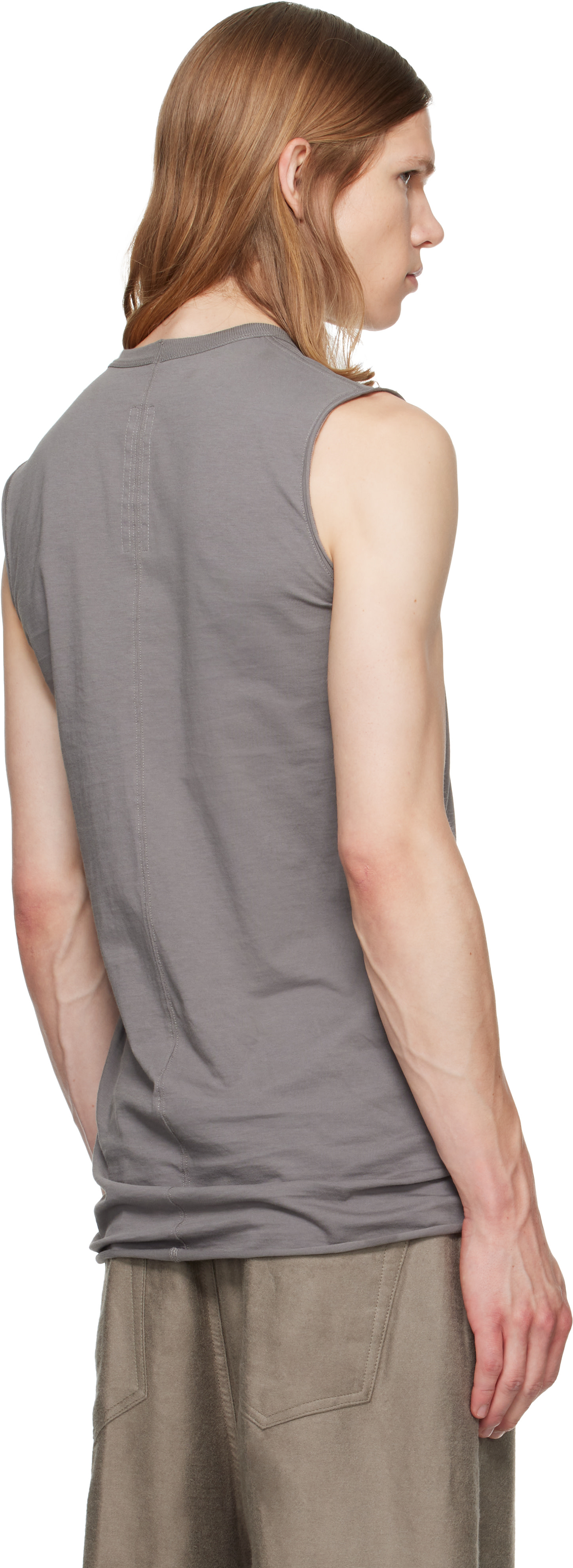 Rick Owens - Gray Tower Basic SL Tank Top
