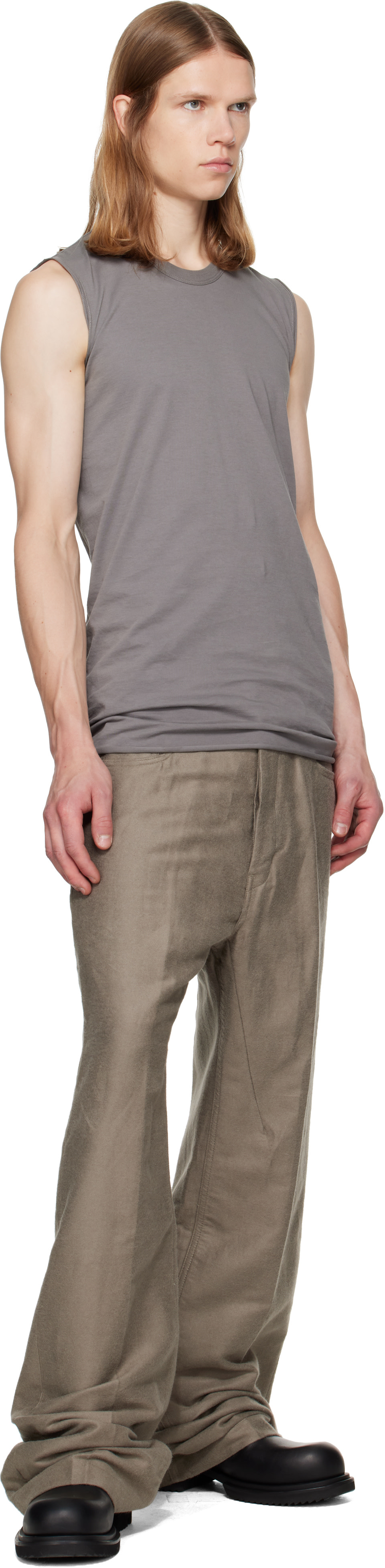Rick Owens - Gray Tower Basic SL Tank Top