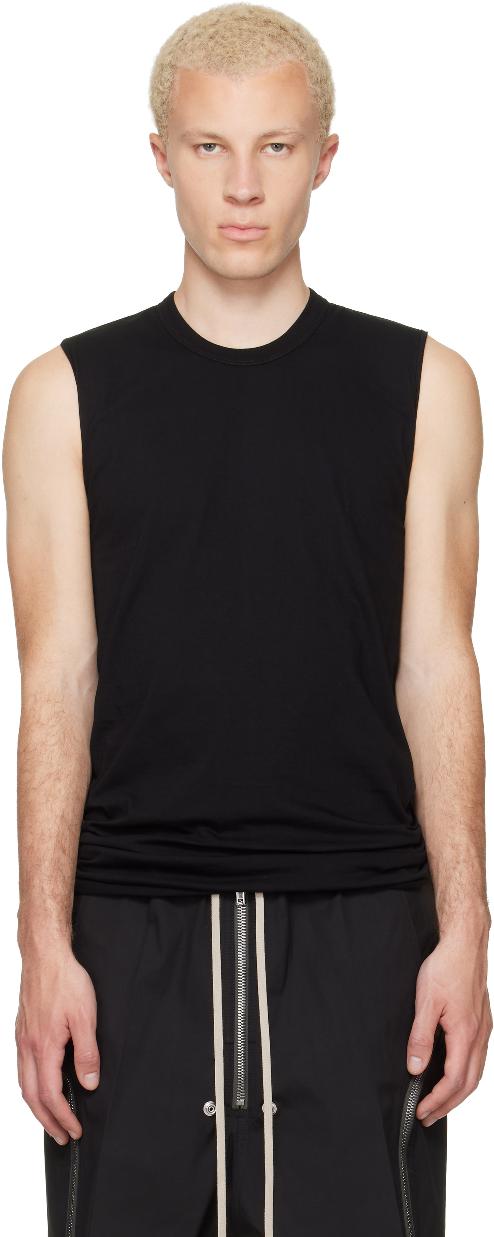 Rick Owens - Black Tower Basic SL Tank Top