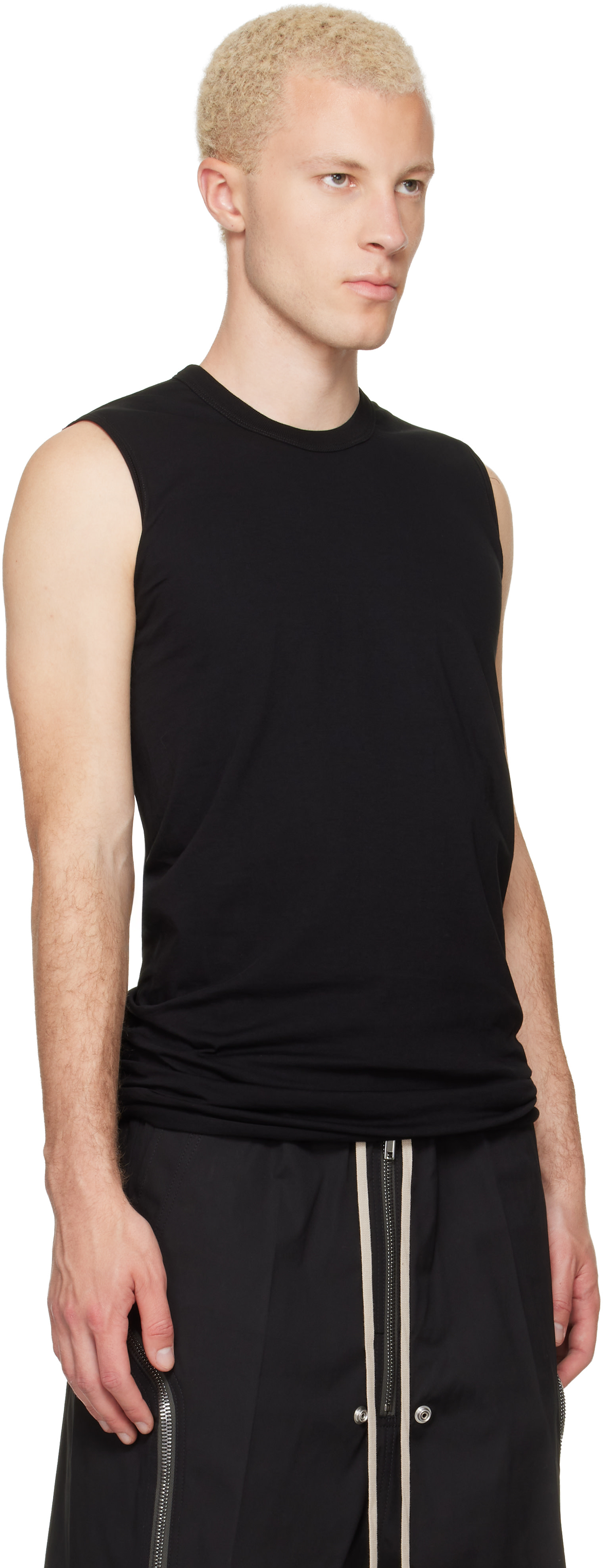 Rick Owens - Black Tower Basic SL Tank Top