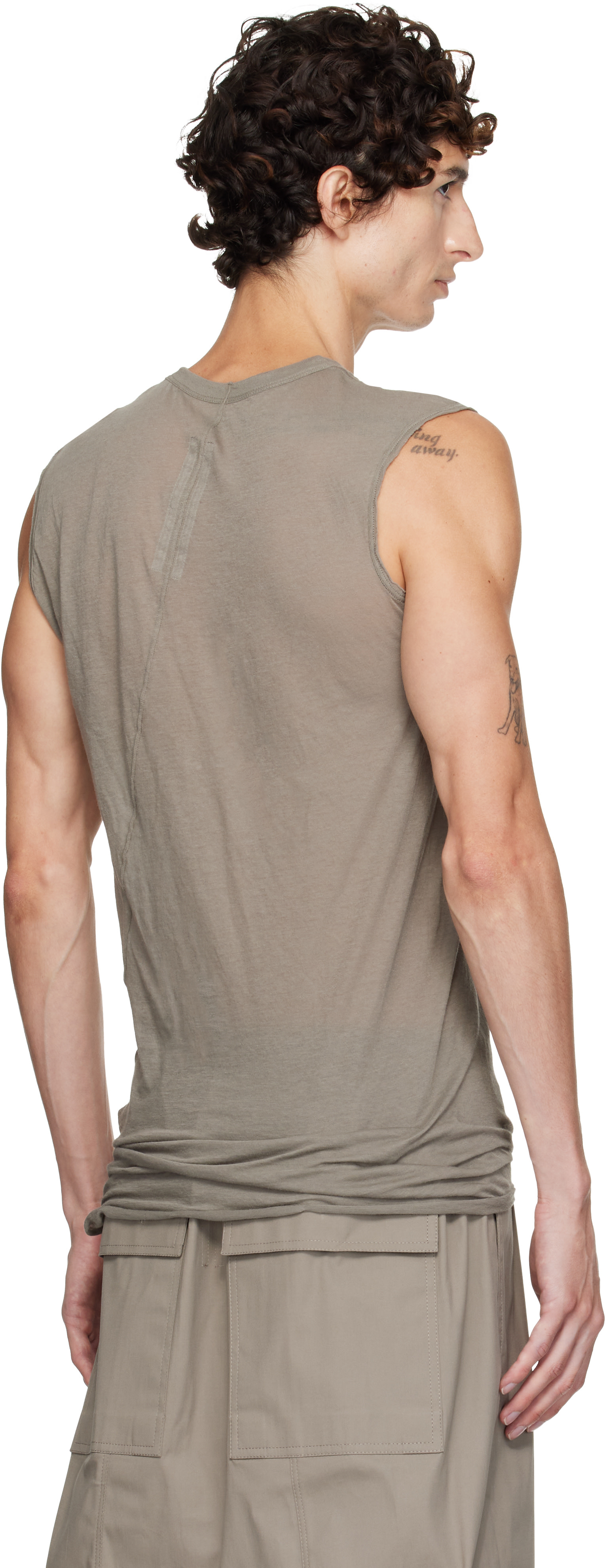Rick Owens - Taupe Tower Basic SL Tank Top