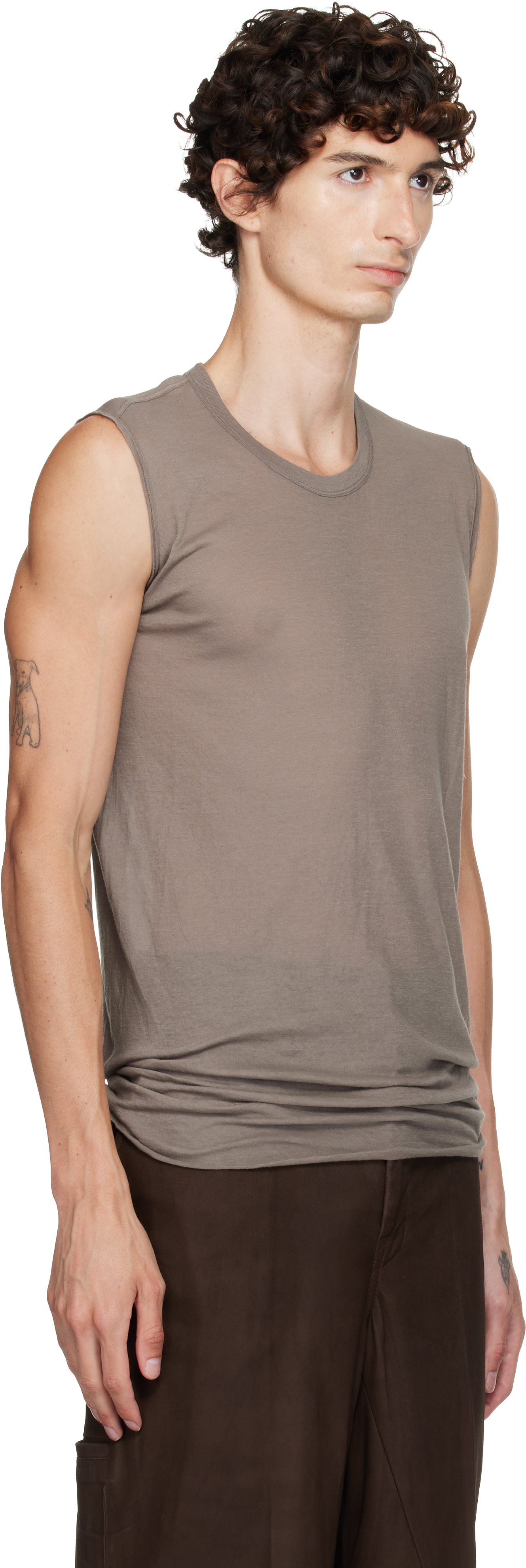 Rick Owens - Gray Tower Basic SL Tank Top