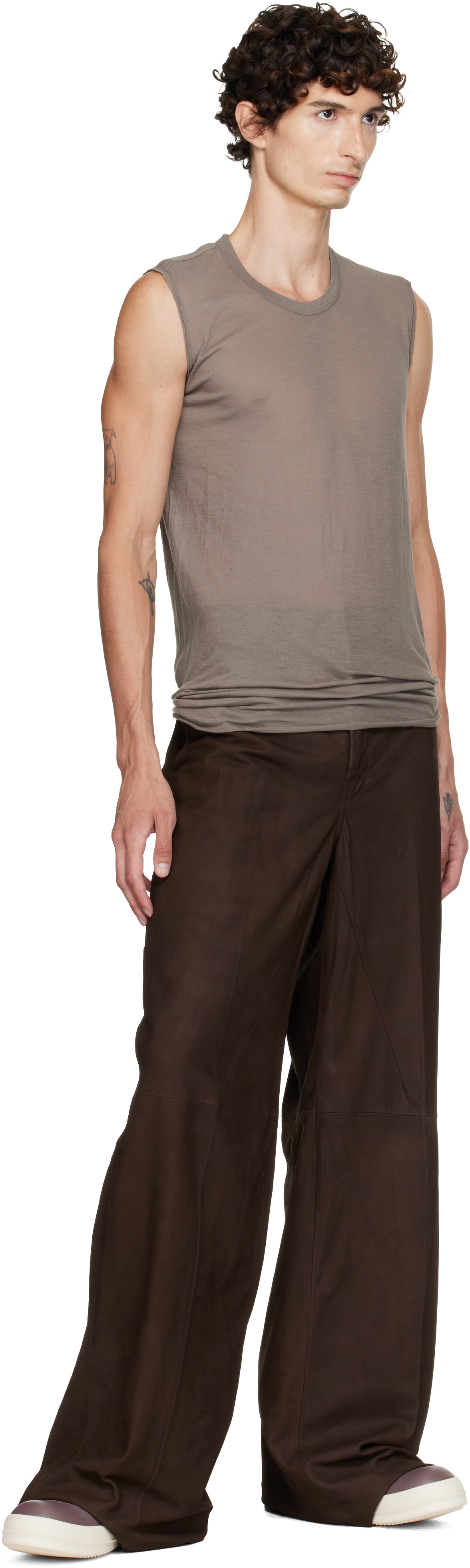 Rick Owens - Gray Tower Basic SL Tank Top