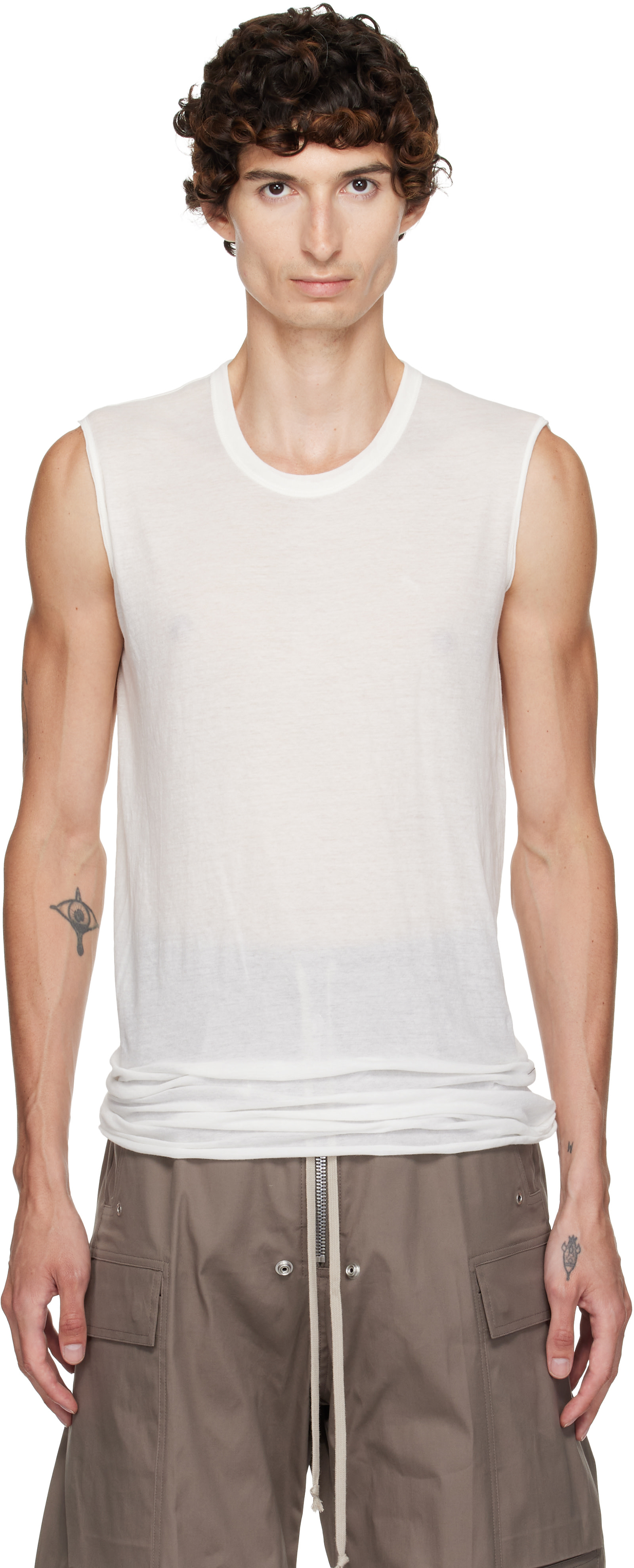 Rick Owens - Off-White Tower Basic SL Tank Top