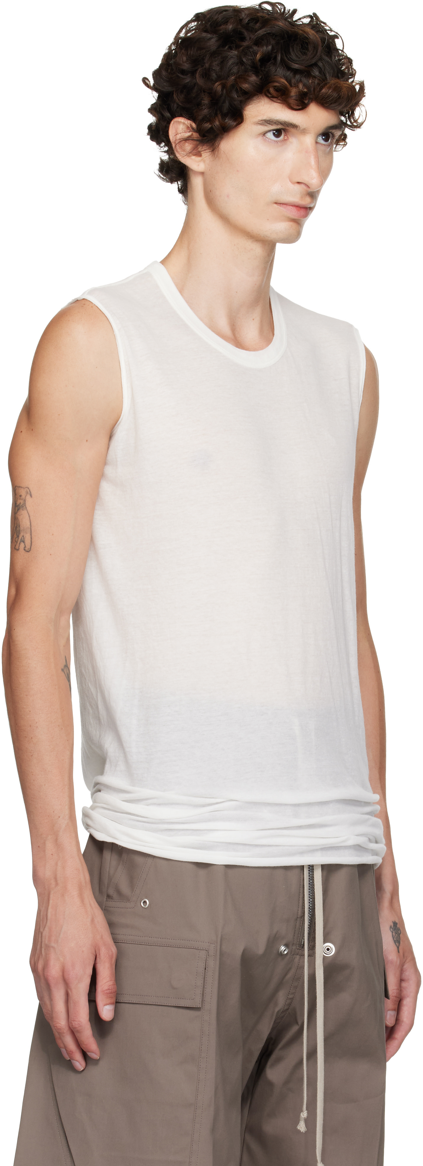 Rick Owens - Off-White Tower Basic SL Tank Top