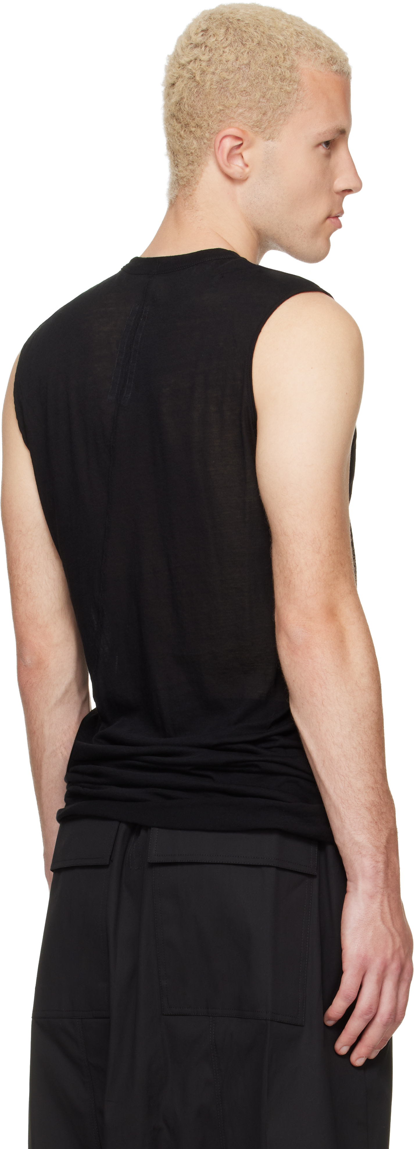 Rick Owens - Black Tower Basic SL Tank Top