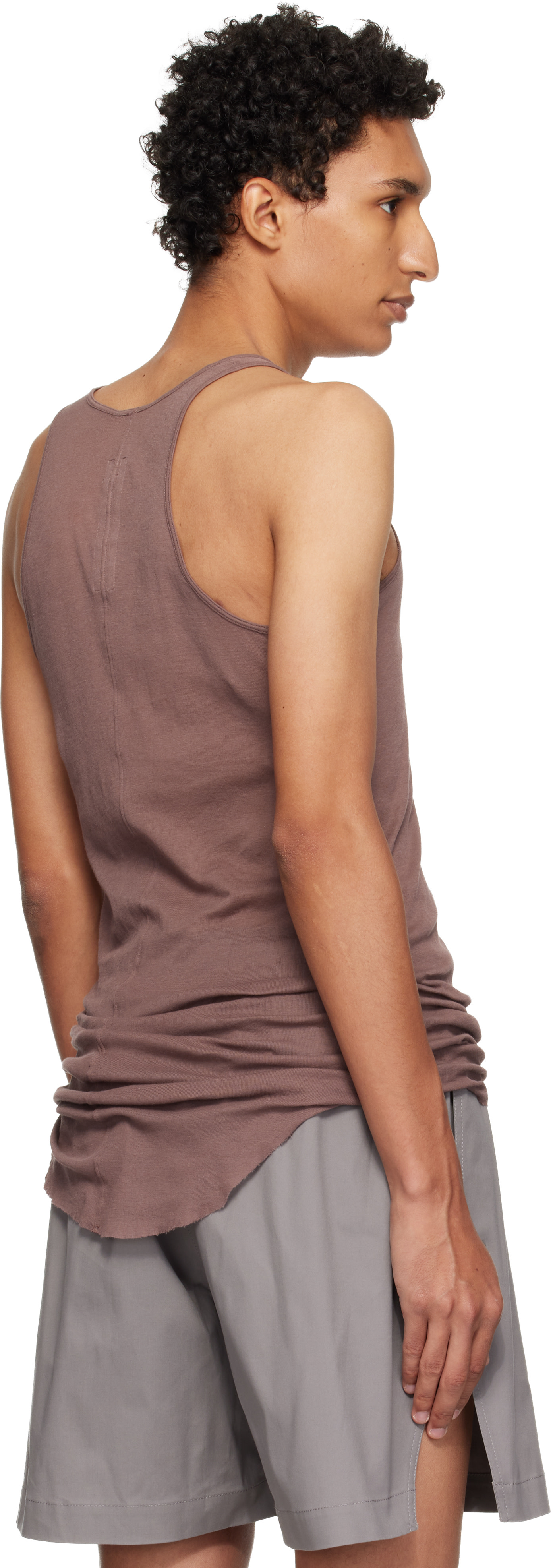 Rick Owens - Purple Tower Basic Rib Tank Top