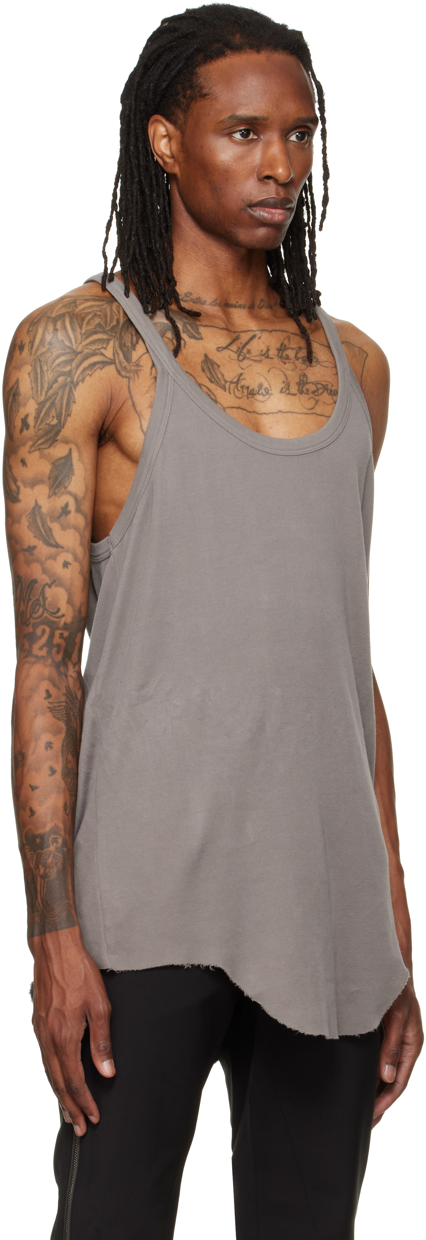 Rick Owens - 그레이 타워 포니 탱크탑