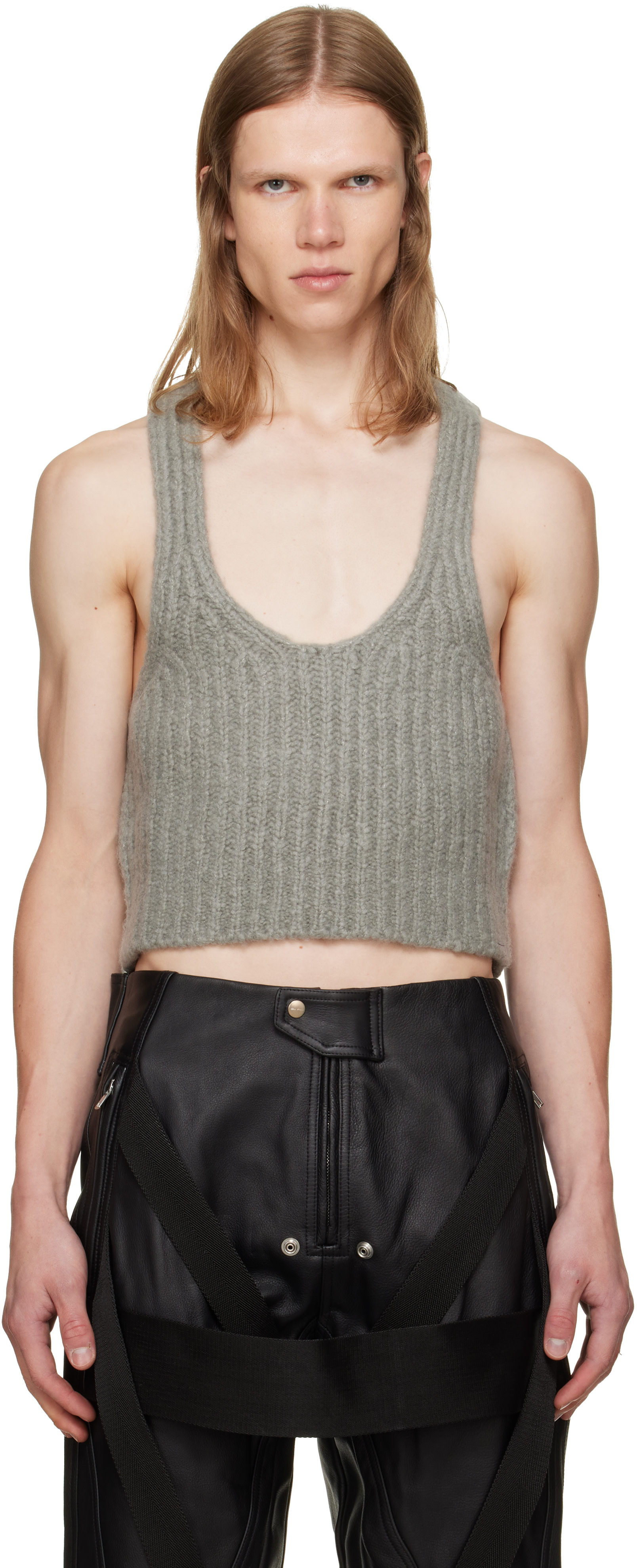 Rick Owens - 그레이 타워 니트 탱크탑
