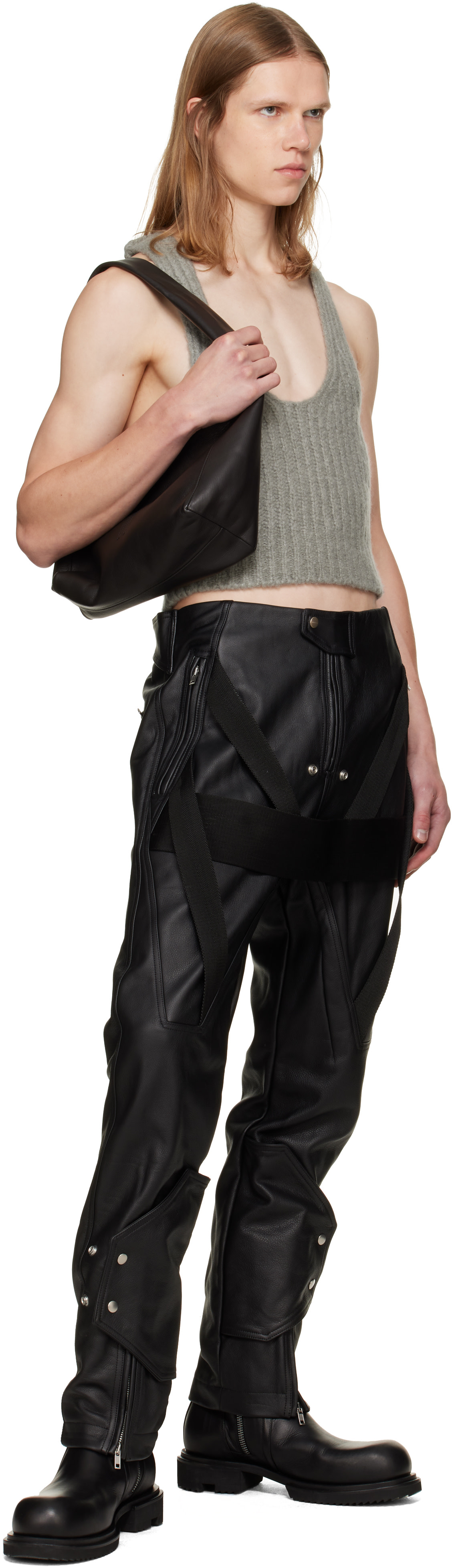 Rick Owens - 그레이 타워 니트 탱크탑