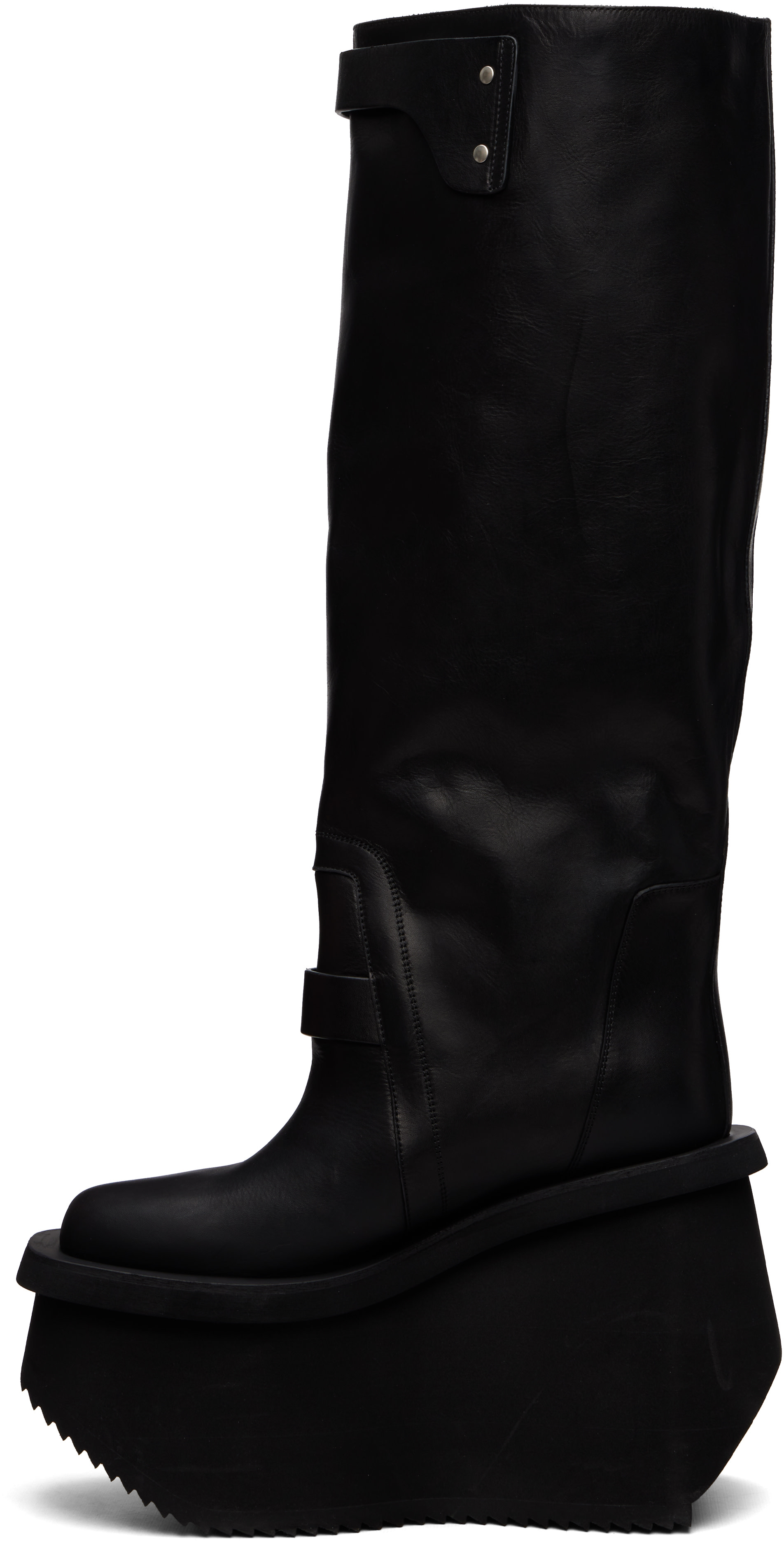 Rick Owens - Black Tower Factory Pull On Boots
