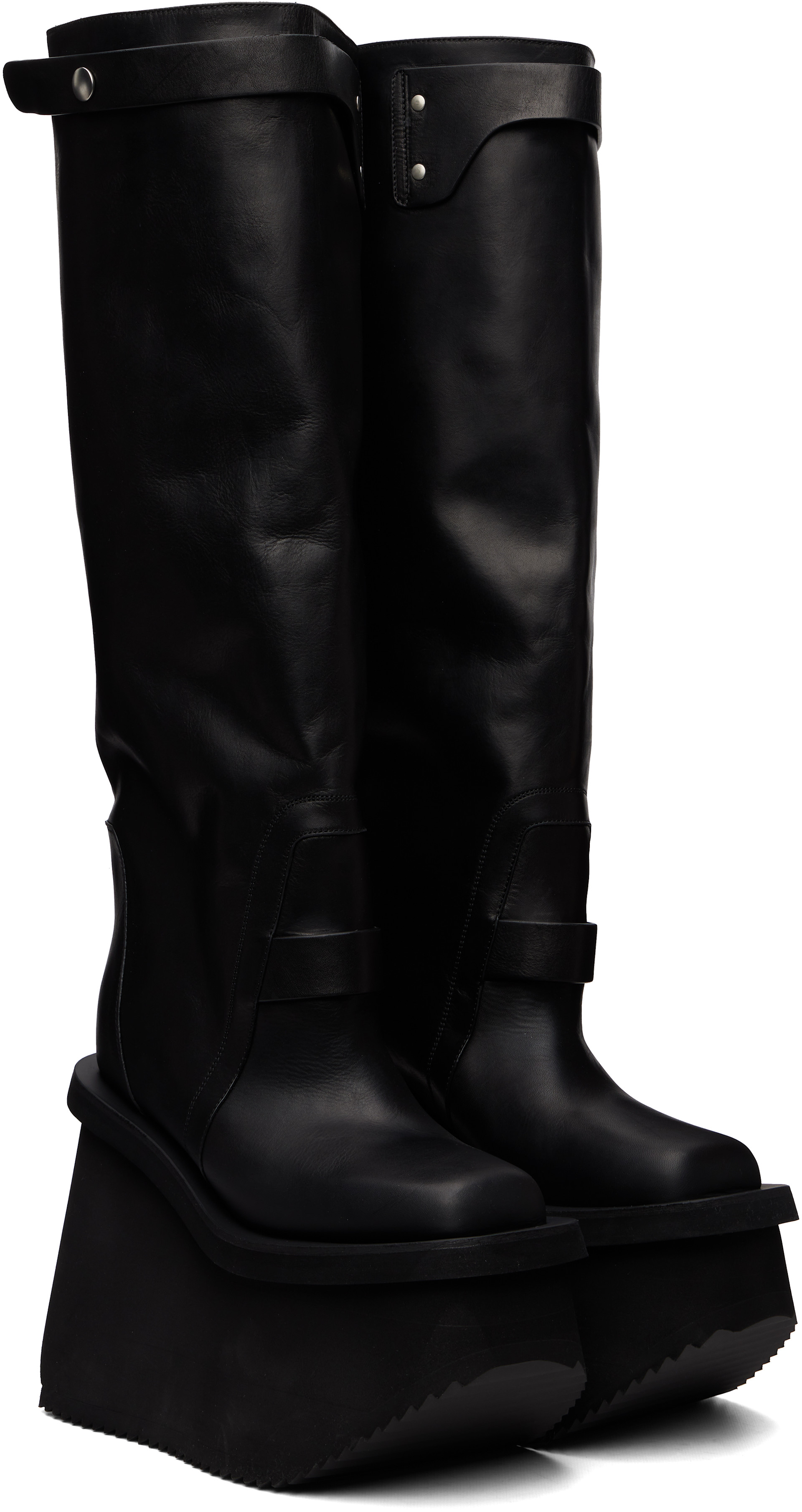 Rick Owens - Black Tower Factory Pull On Boots