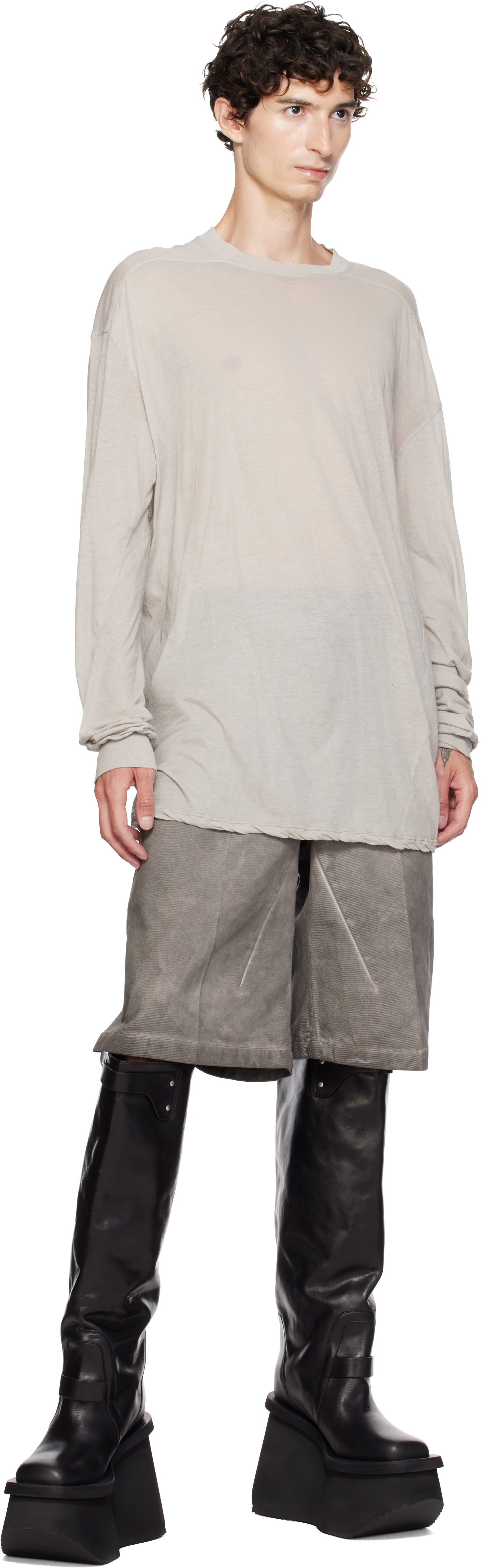 Rick Owens - Black Tower Factory Pull On Boots