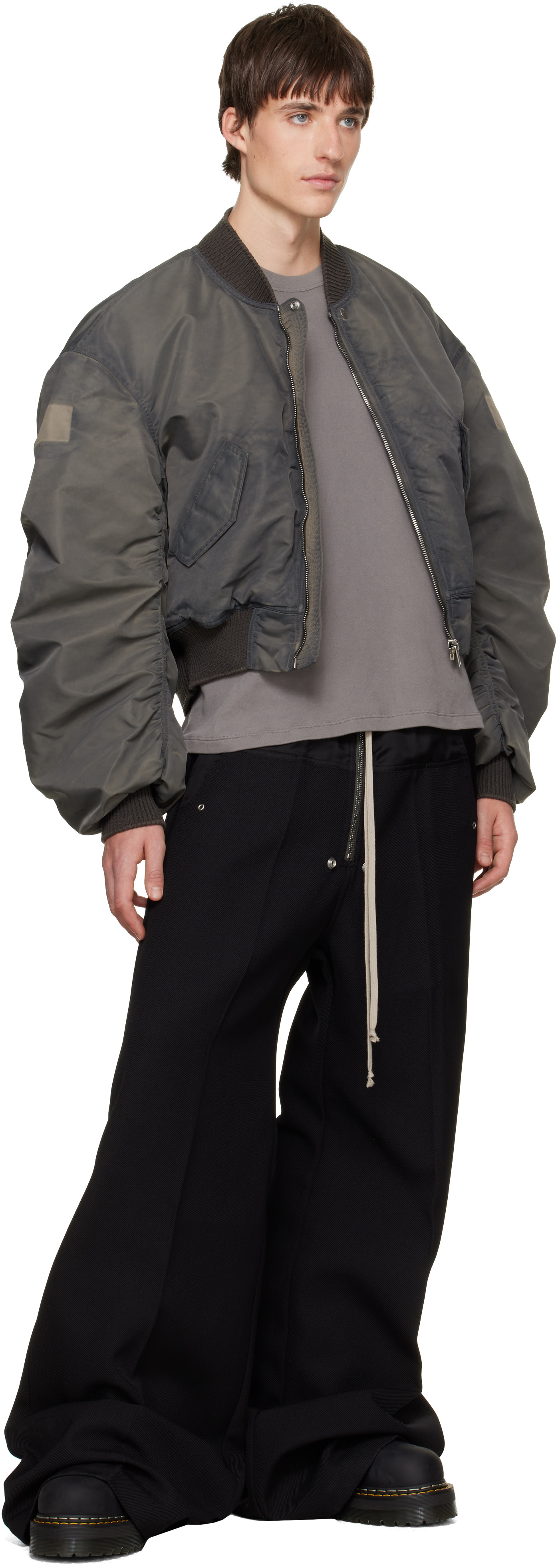 Rick Owens - Black Dr. Martens Edition Quad Sole Pull On Boots