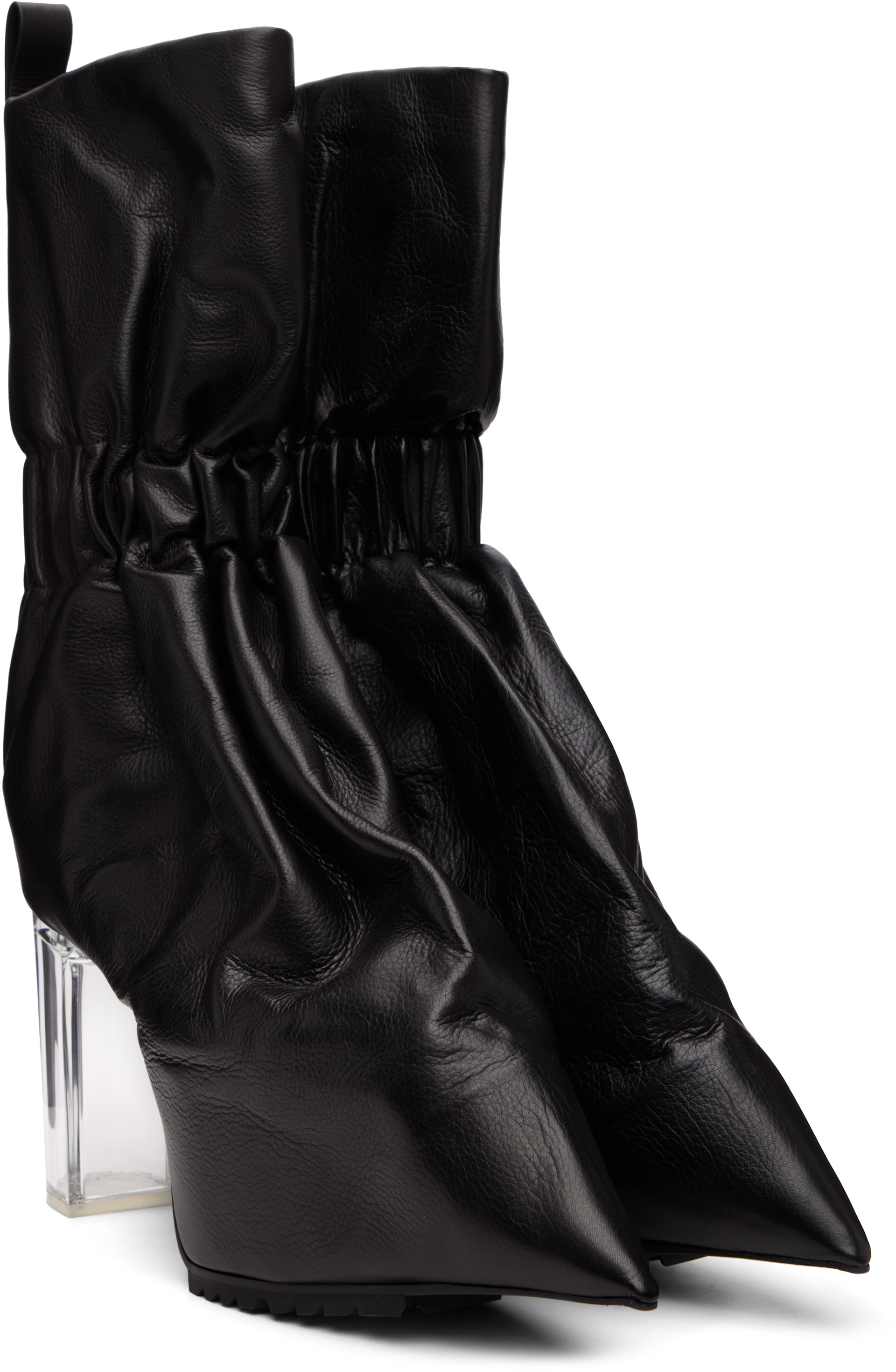 Rick Owens - ブラック Tower Pull-On Cuffed Taquito ブーツ