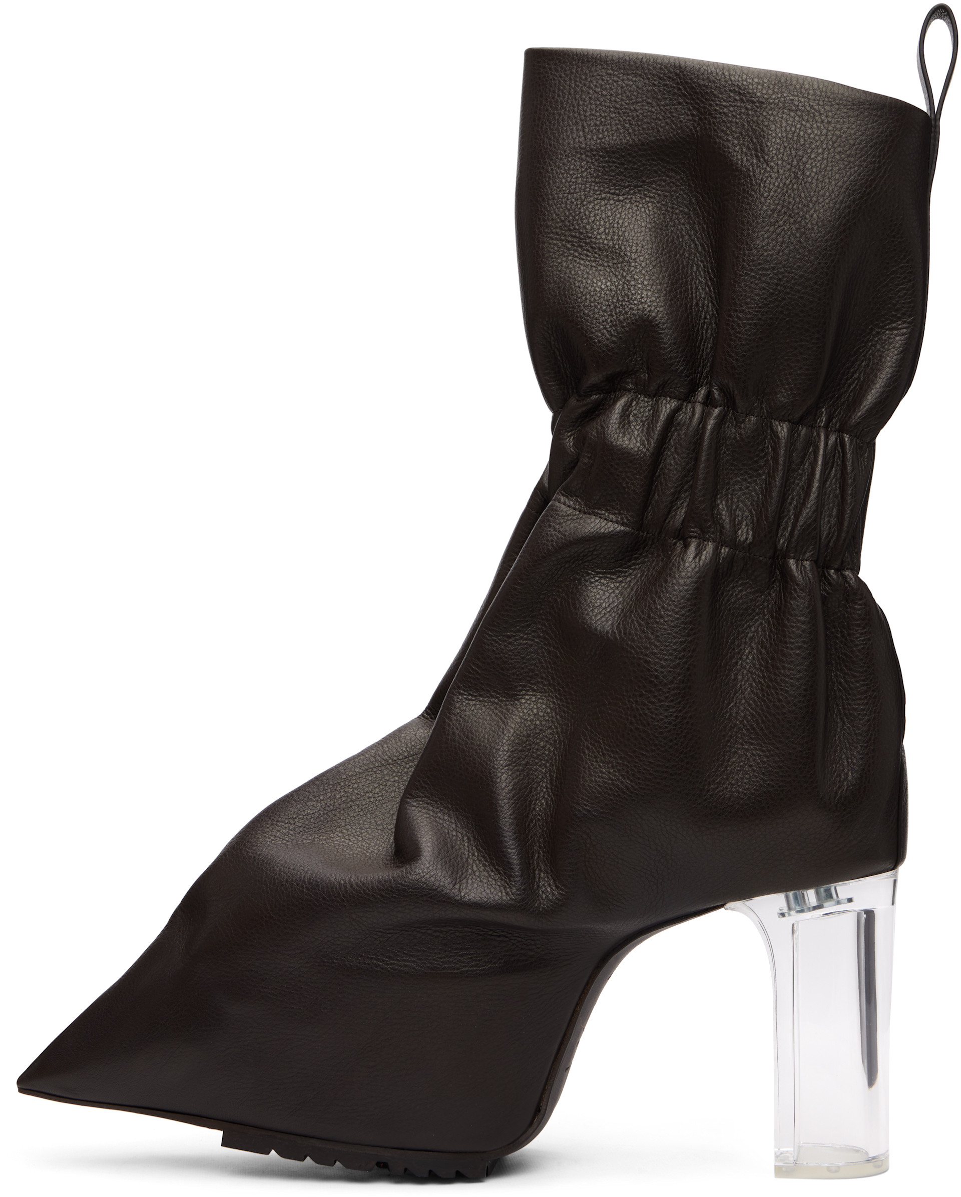 Rick Owens - Brown Tower Pull-On Cuffed Taquito Boots