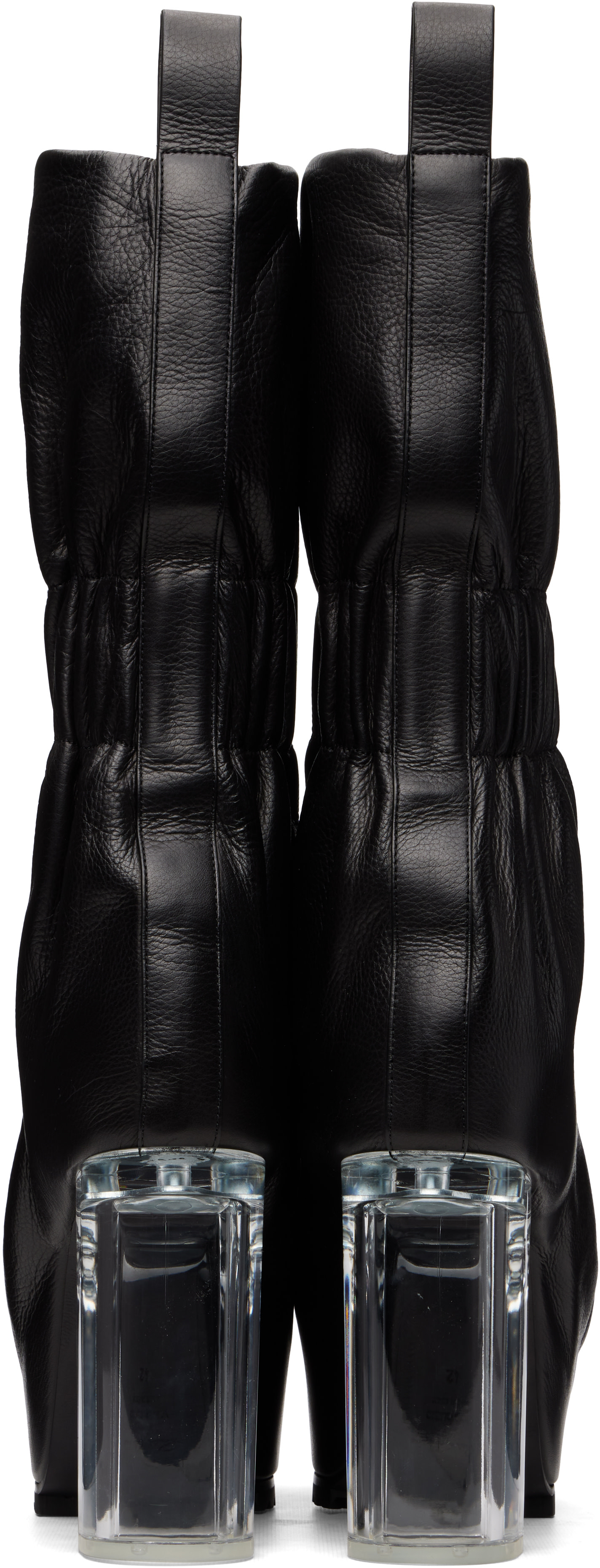 Rick Owens - Black Tower Cuffed Taquito Pull On Boots