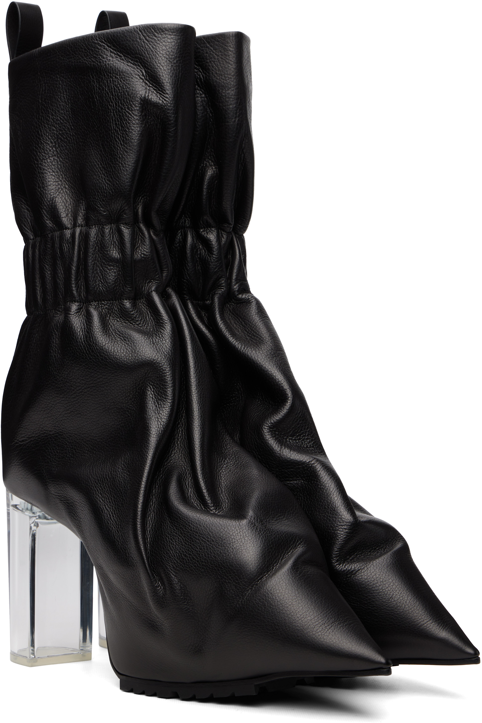 Rick Owens - Black Tower Cuffed Taquito Pull On Boots