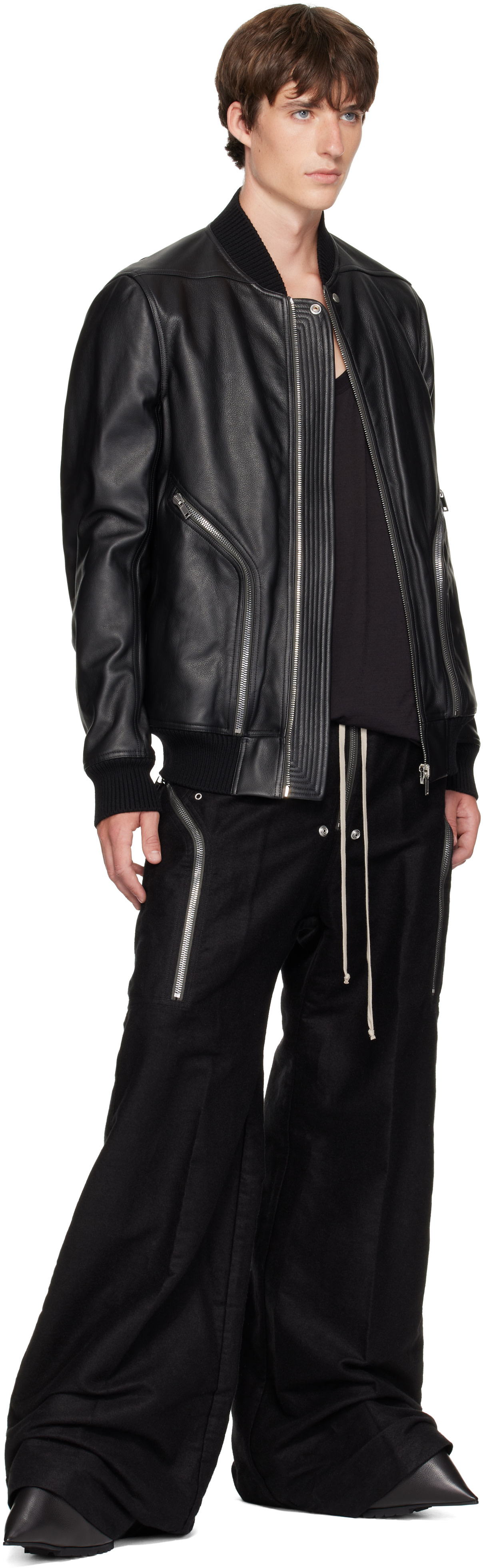Rick Owens - Black Tower Cuffed Taquito Pull On Boots