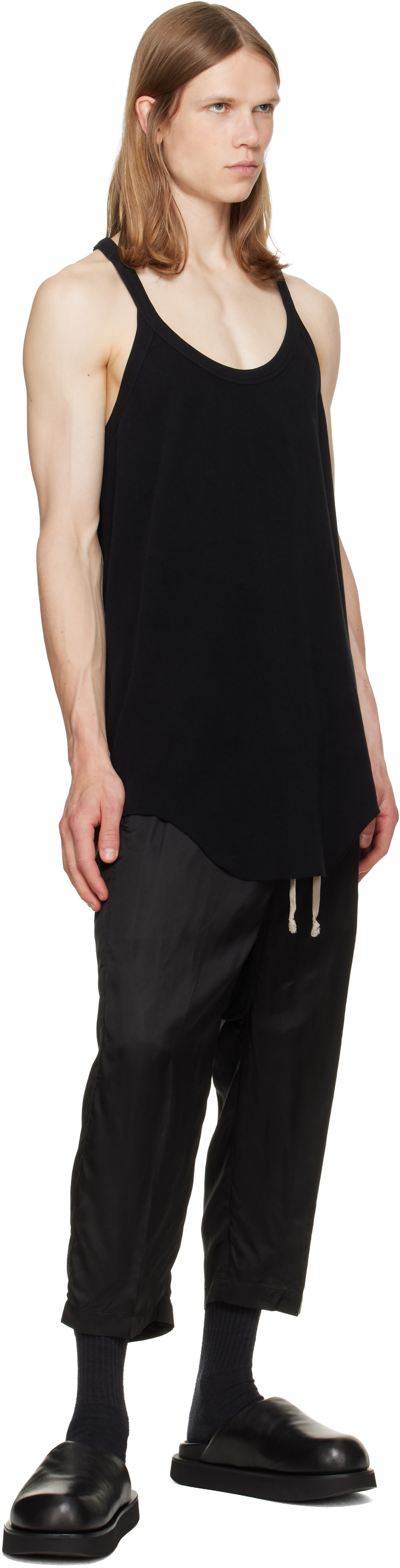 Rick Owens - Black Tower Padded Platform Slides