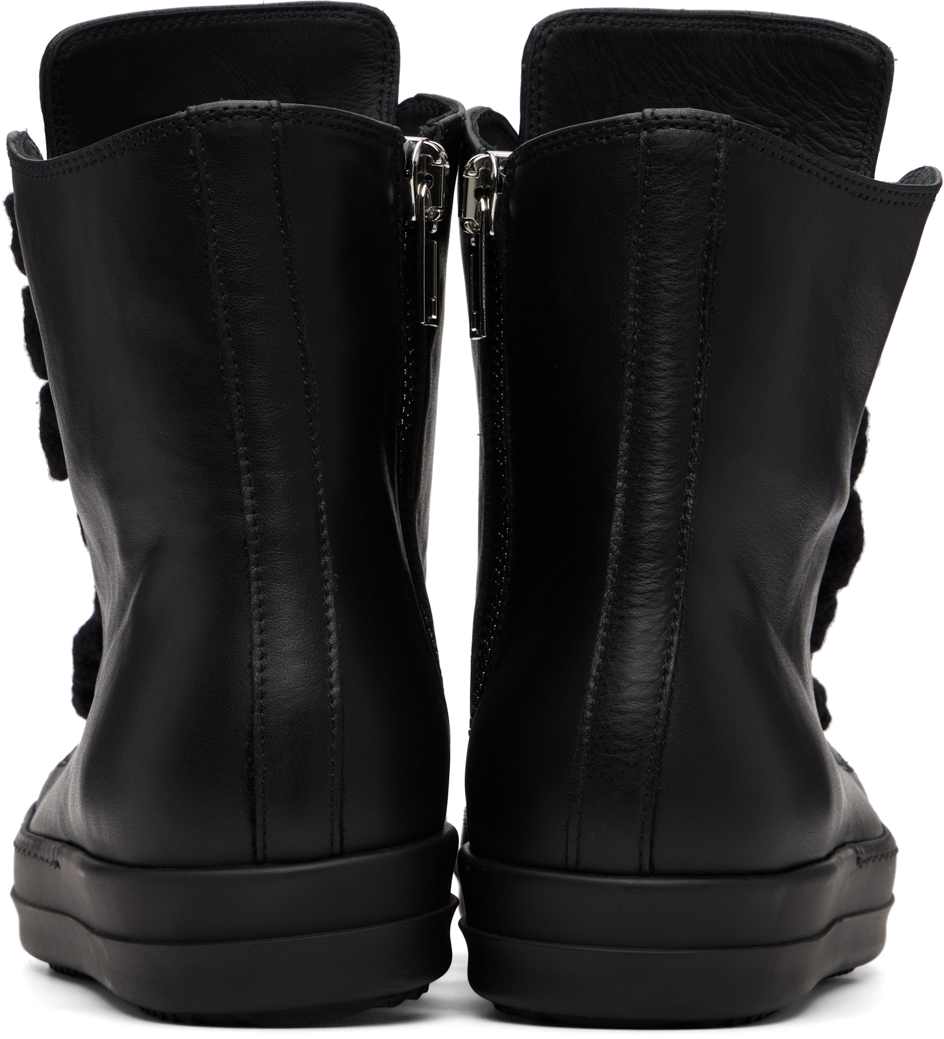 Rick Owens: ブラック Tower Jumbolaced Sneaks スニーカー | SSENSE 日本