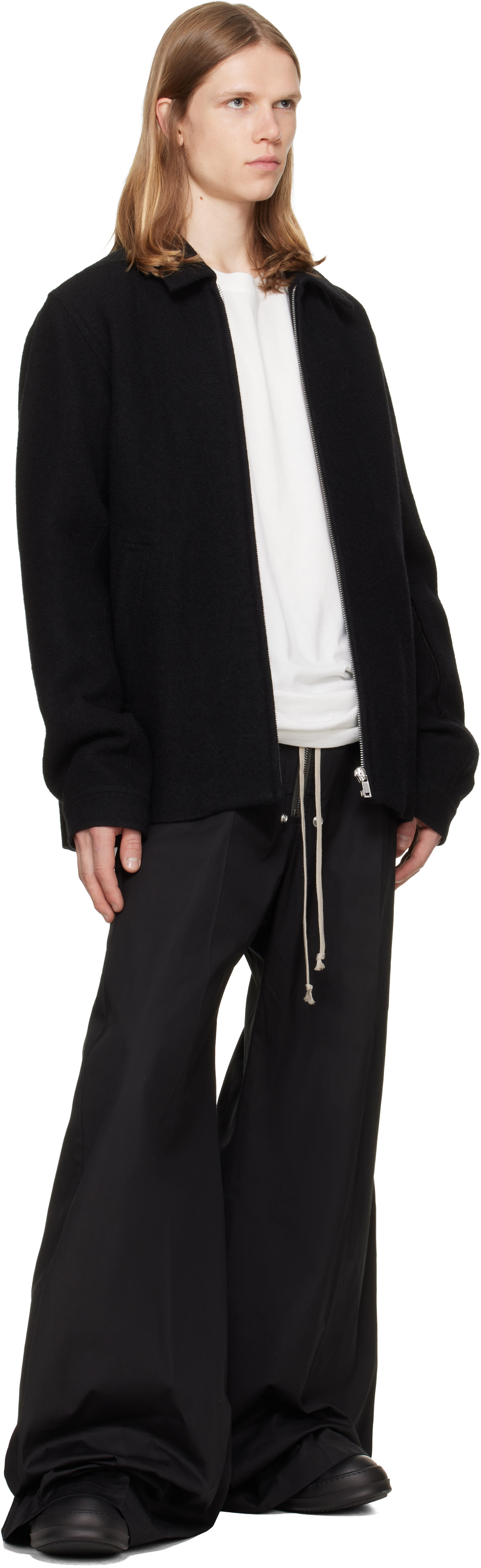Rick Owens: Black Tower Jumbolaced Sneaks Sneakers | SSENSE
