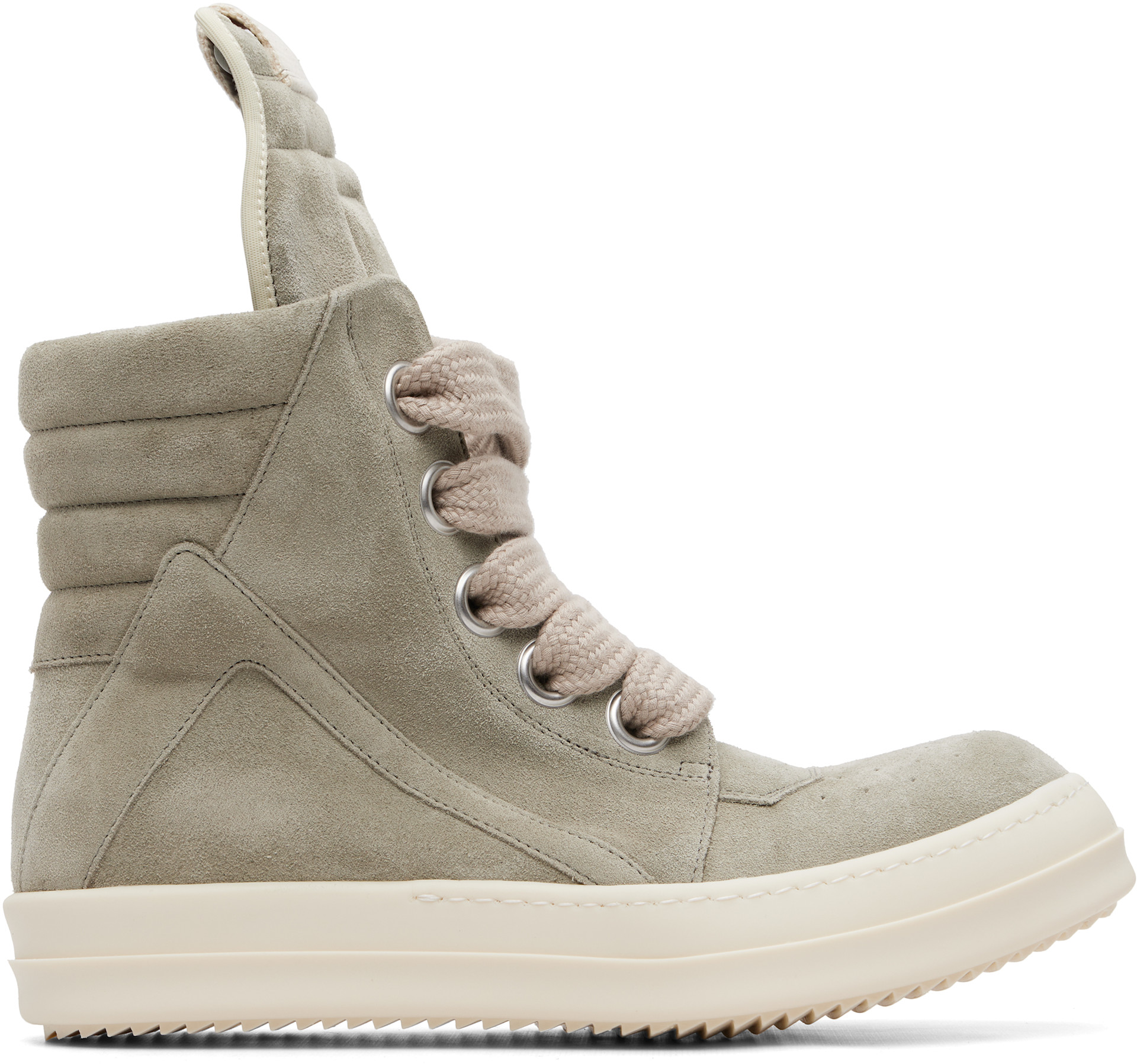 Rick Owens Geobasket スニーカー専用 Rick Owens: トープ Tower Jumbolace Geobasket スニーカー | SSENSE 日本