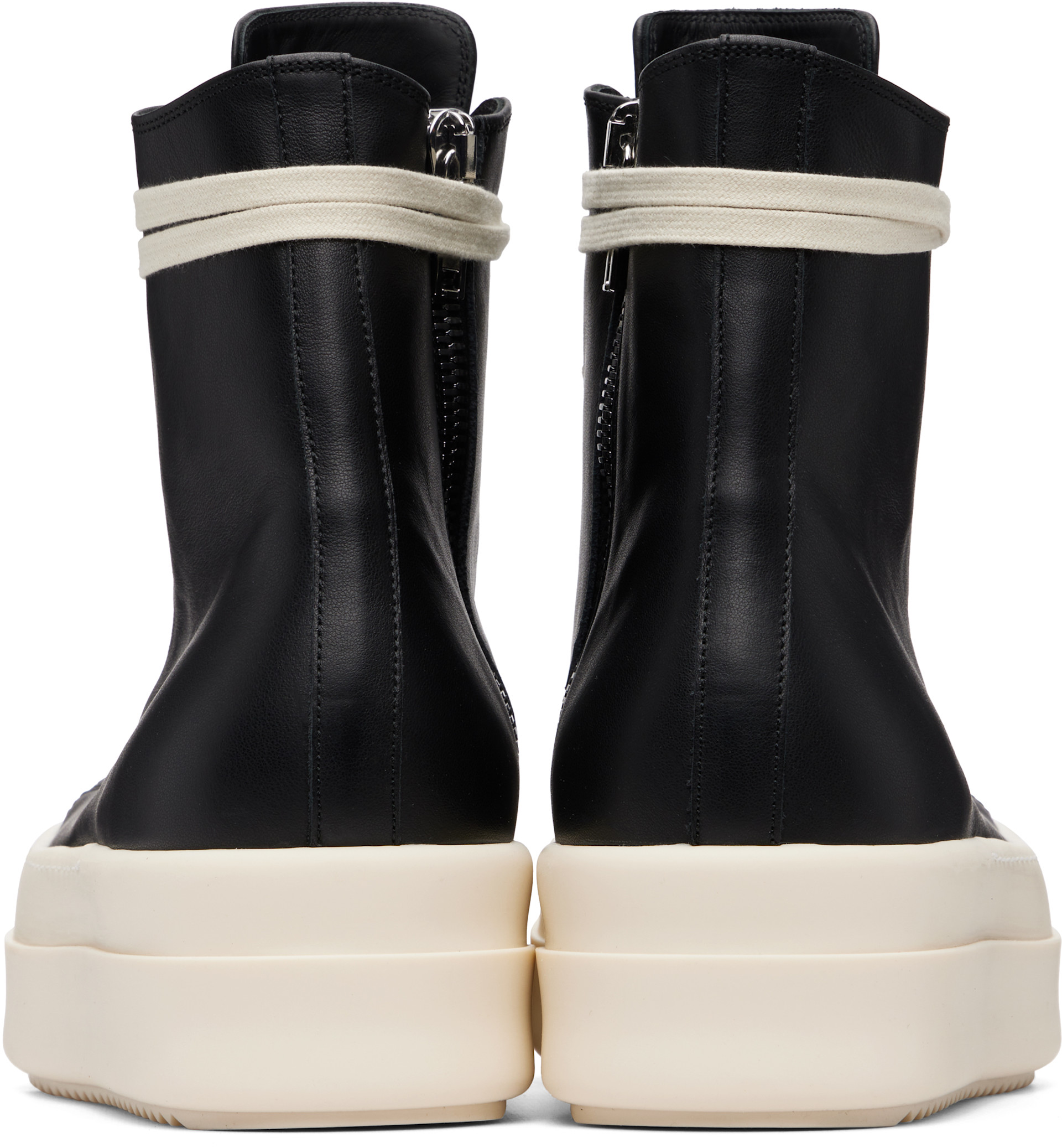 Rick Owens - Baskets noires à plateforme Mega Bumper - Tower