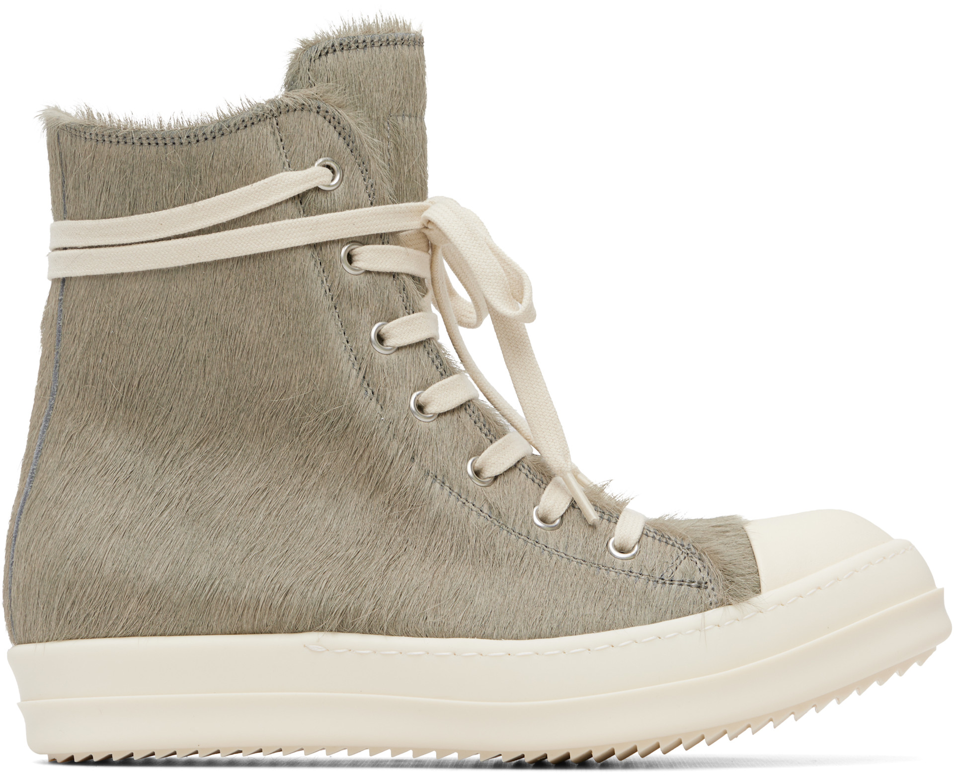 Rick Owens - Baskets LHL gris et blanc - Tower