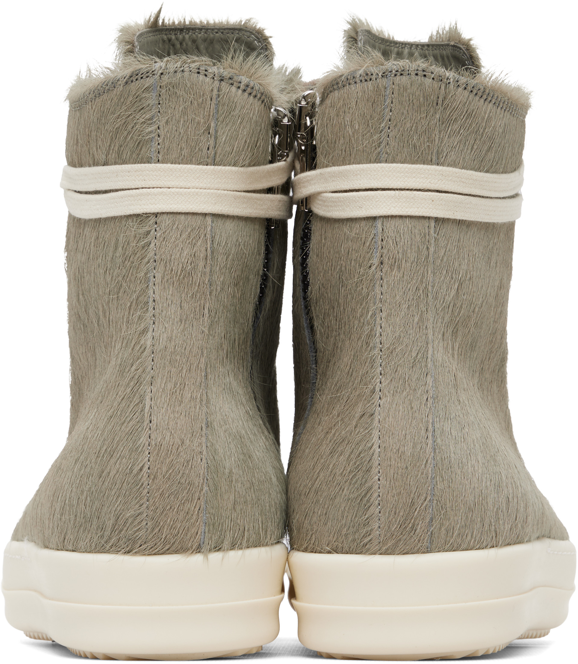 Rick Owens - Baskets LHL gris et blanc - Tower