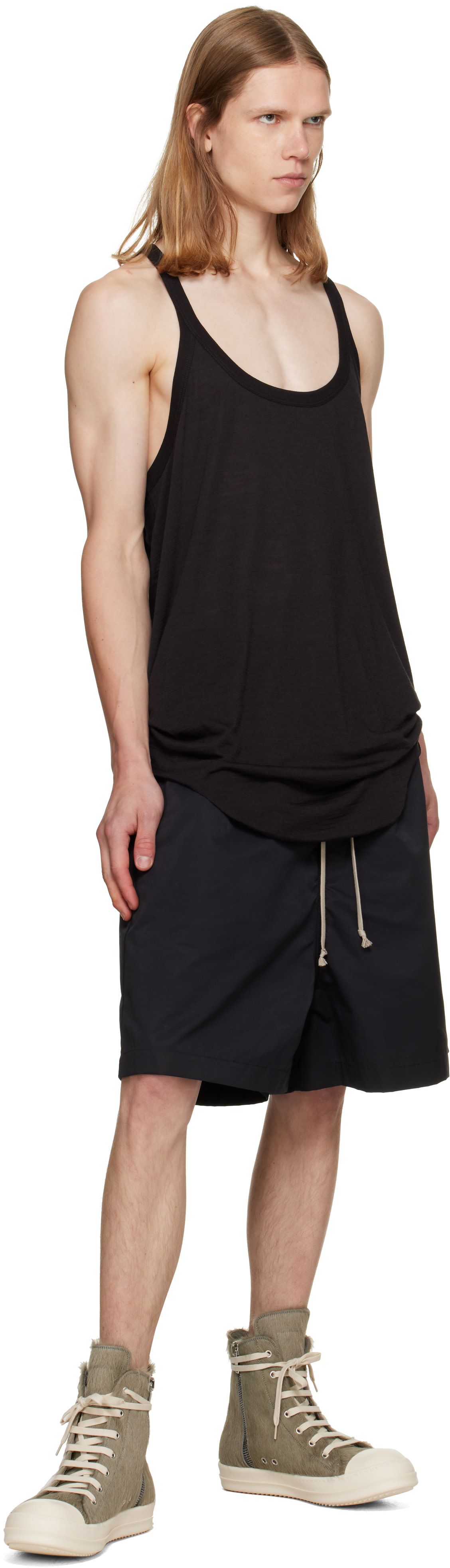 Rick Owens - Baskets LHL gris et blanc - Tower