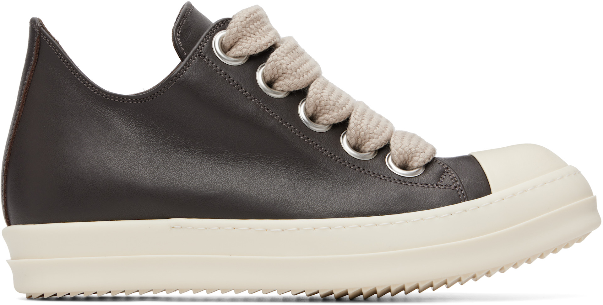 Rick Owens - 그레이 타워 점보레이스 로우탑 스니커즈
