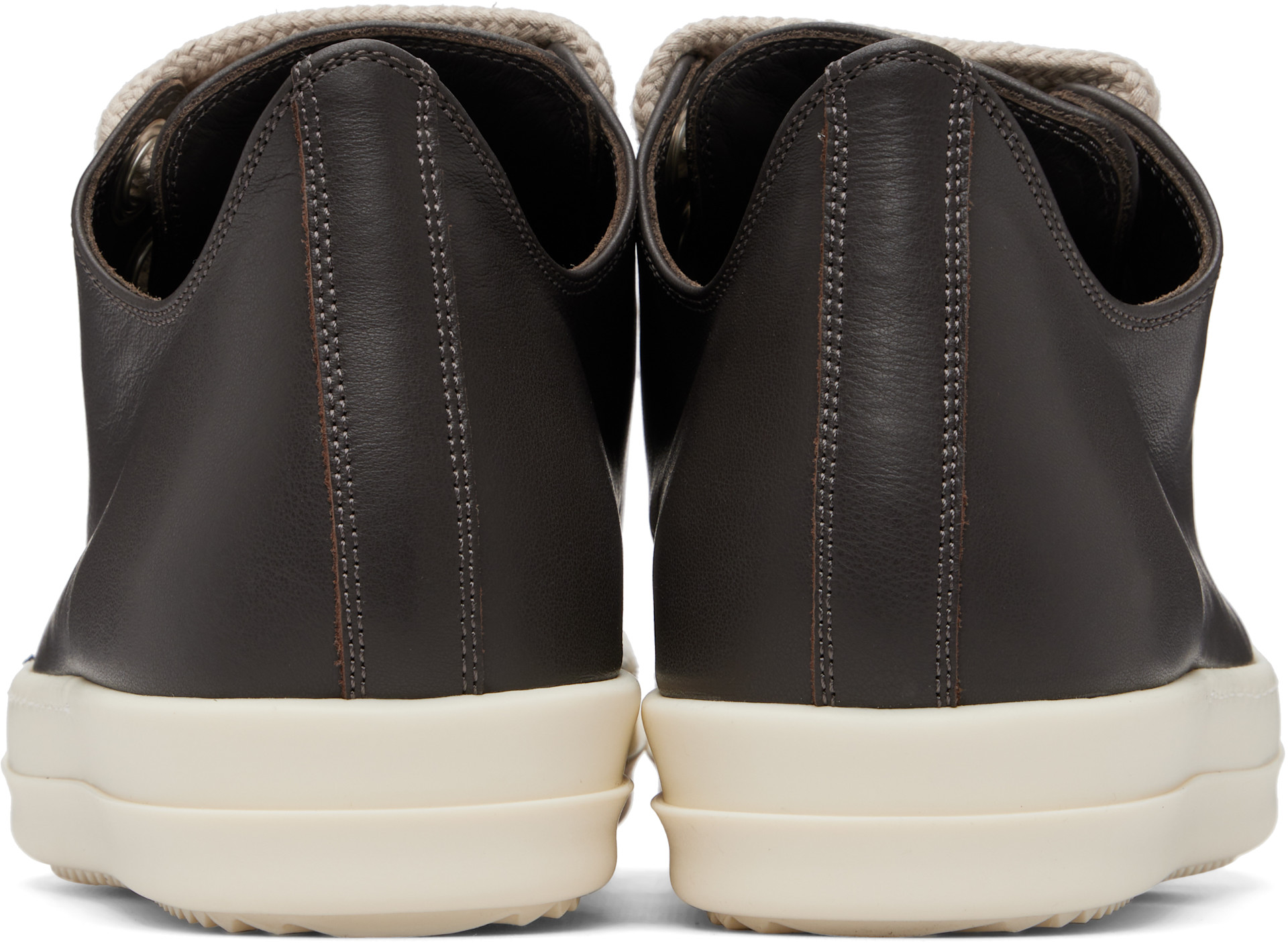 Rick Owens - 그레이 타워 점보레이스 로우탑 스니커즈
