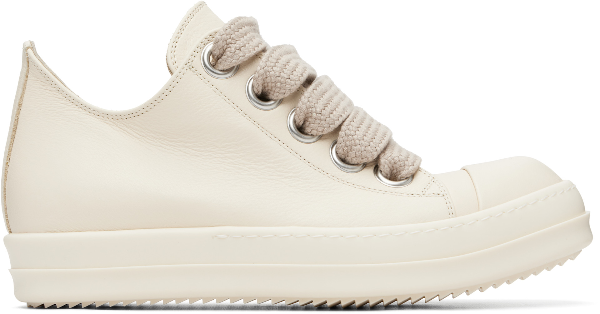 Rick Owens: オフホワイト Tower Jumbolace Low Sneaks スニーカー