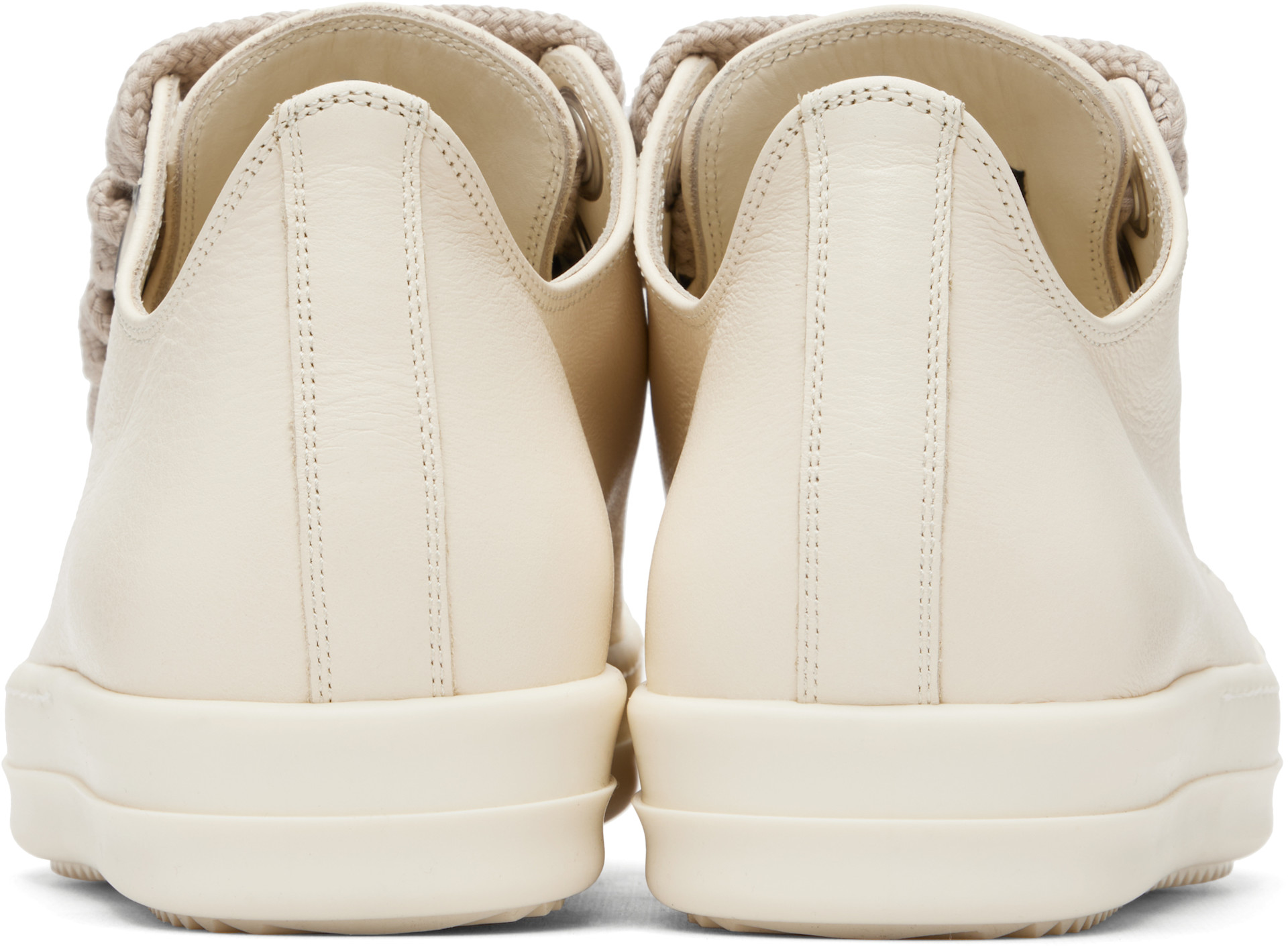 Rick Owens: オフホワイト Tower Jumbolace Low Sneaks スニーカー