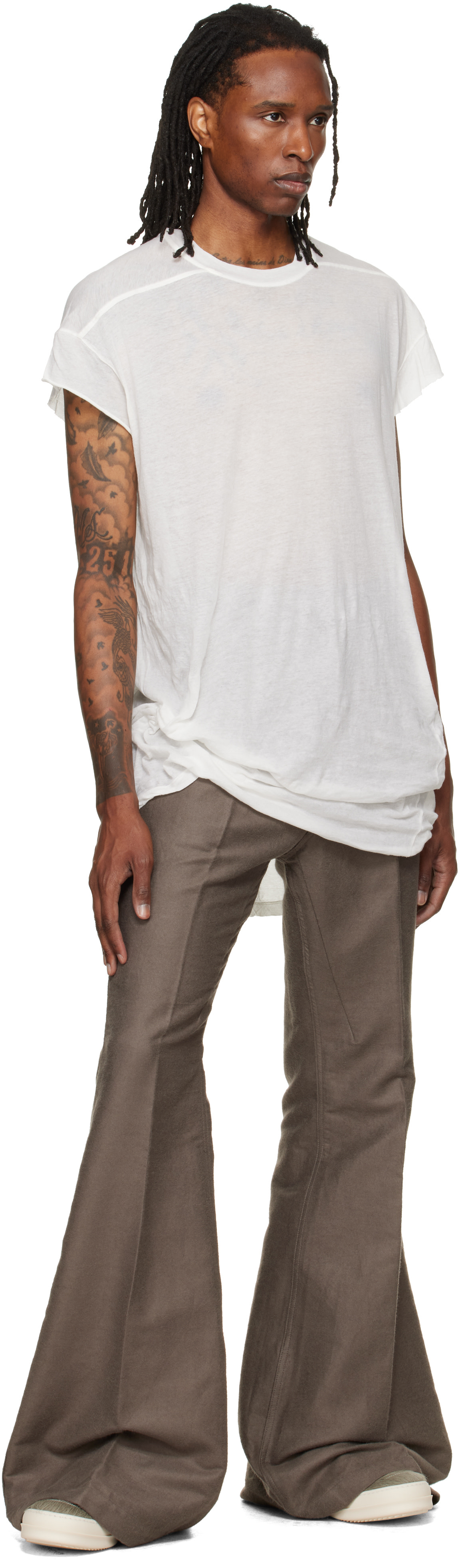 Rick Owens - Baskets rétro grises - Tower