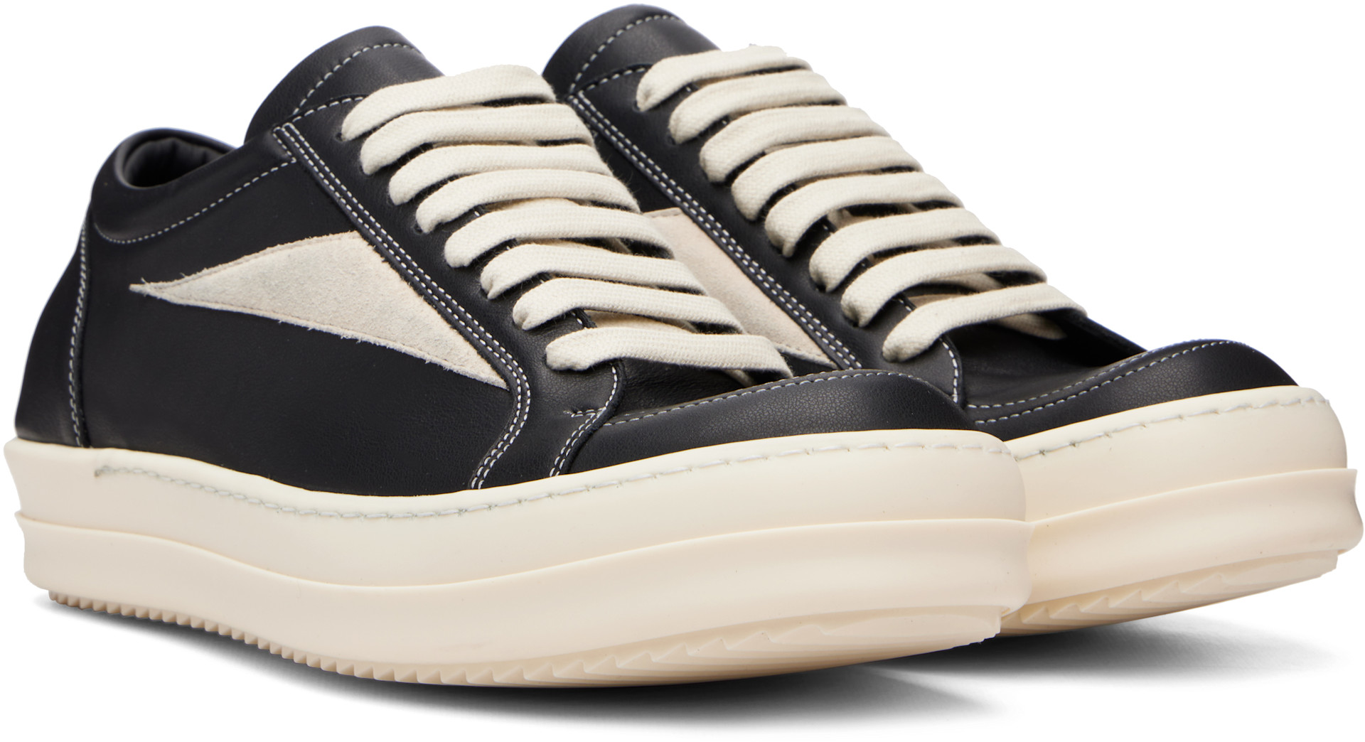 Rick Owens - Baskets rétro noires - Tower