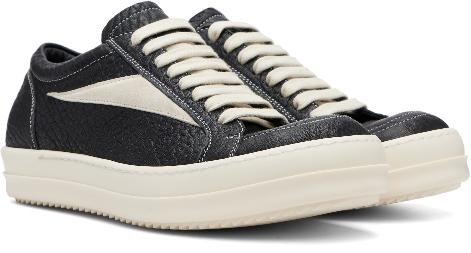 Rick Owens: Black Tower Vintage Sneaks Sneakers | SSENSE