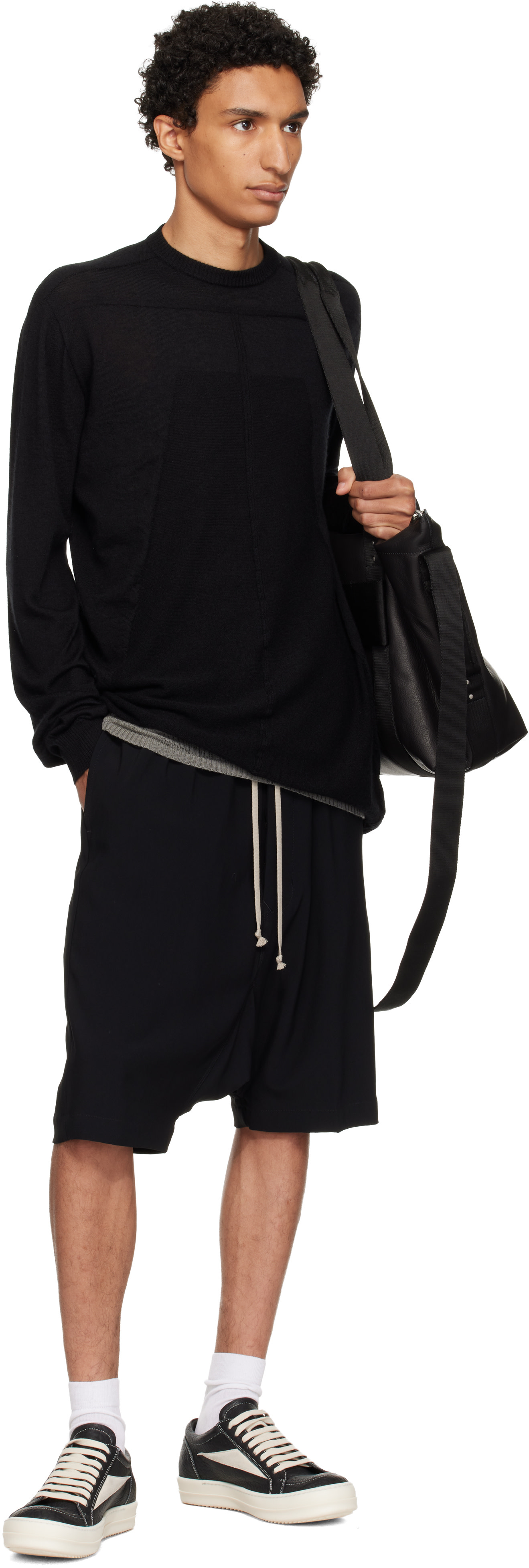 Rick Owens: Black Tower Vintage Sneaks Sneakers | SSENSE