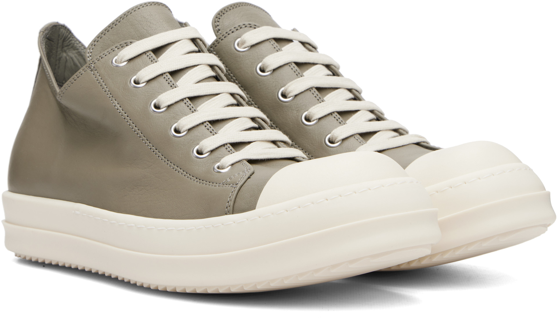 Rick Owens - Baskets basses taupe - Tower