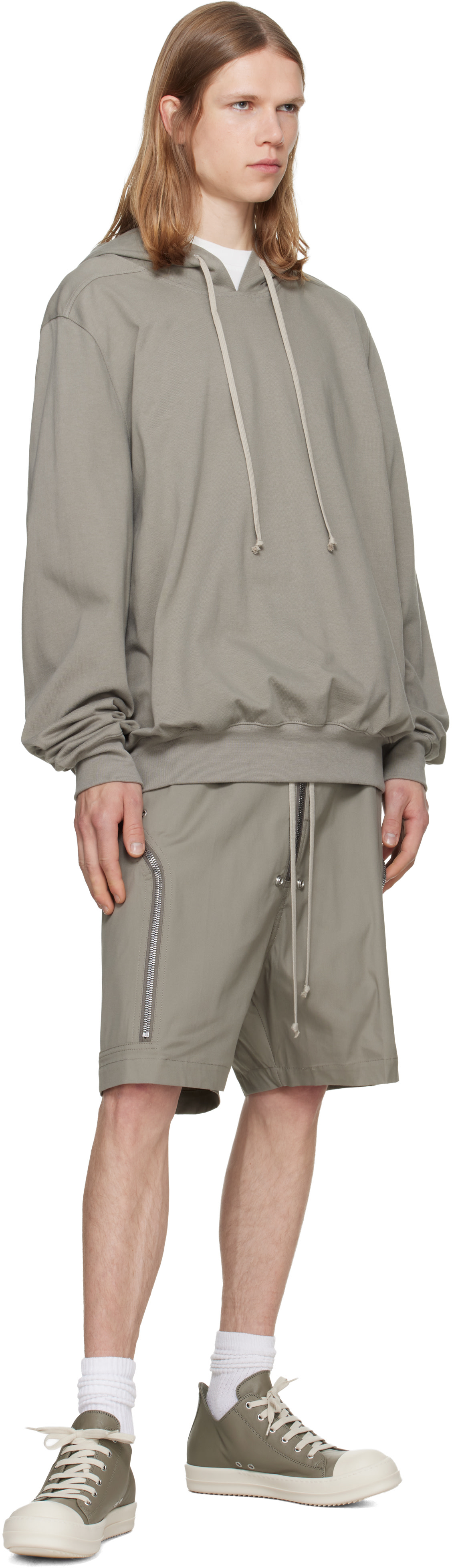 Rick Owens - Baskets basses taupe - Tower