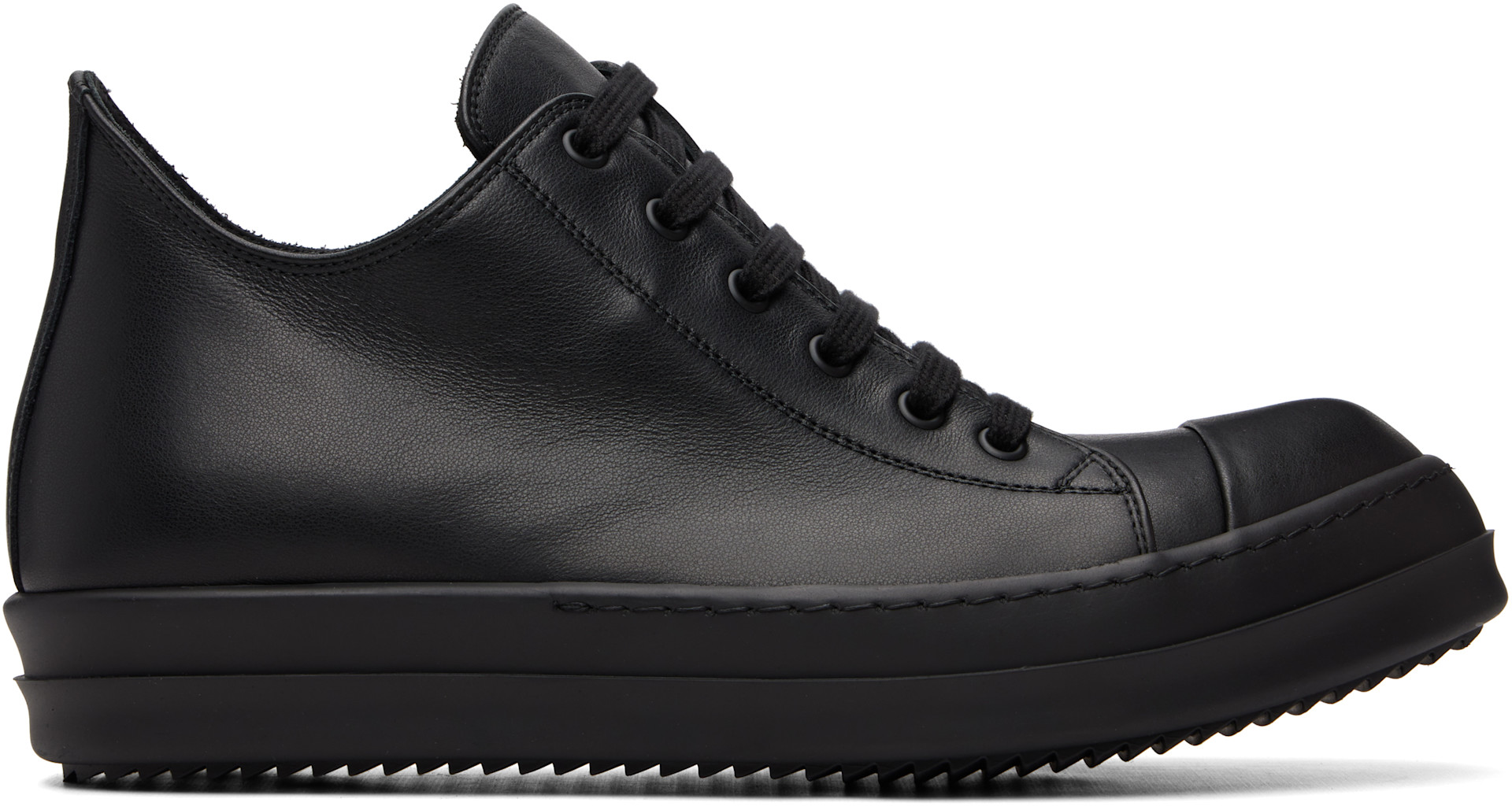 Rick Owens - Baskets basses noires - Tower