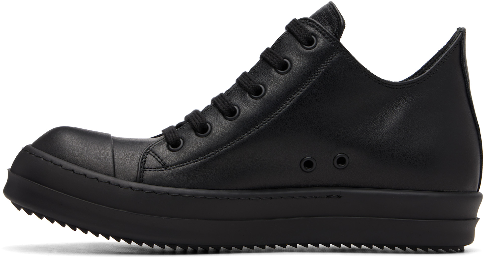 Rick Owens - Baskets basses noires - Tower