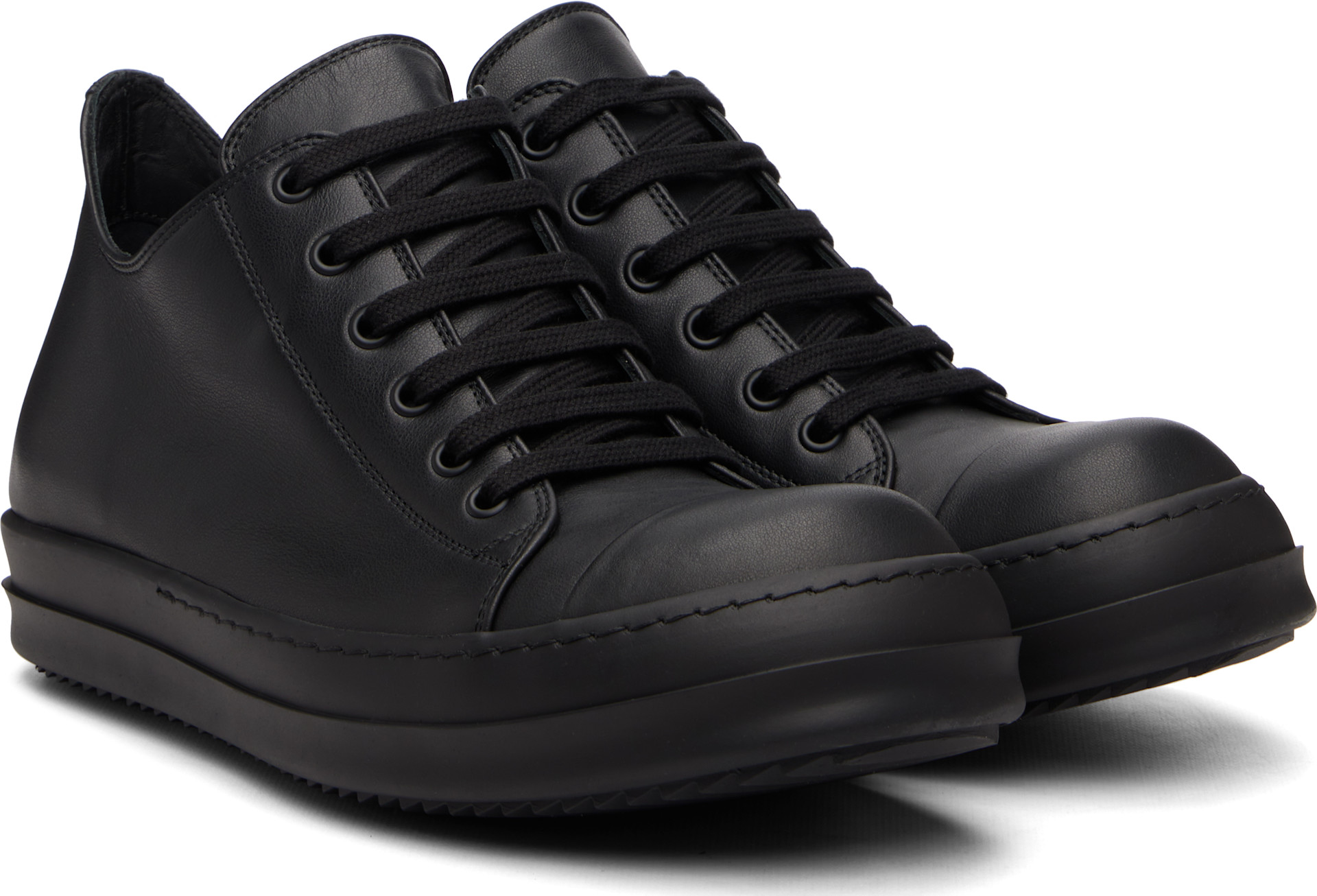 Rick Owens - Baskets basses noires - Tower
