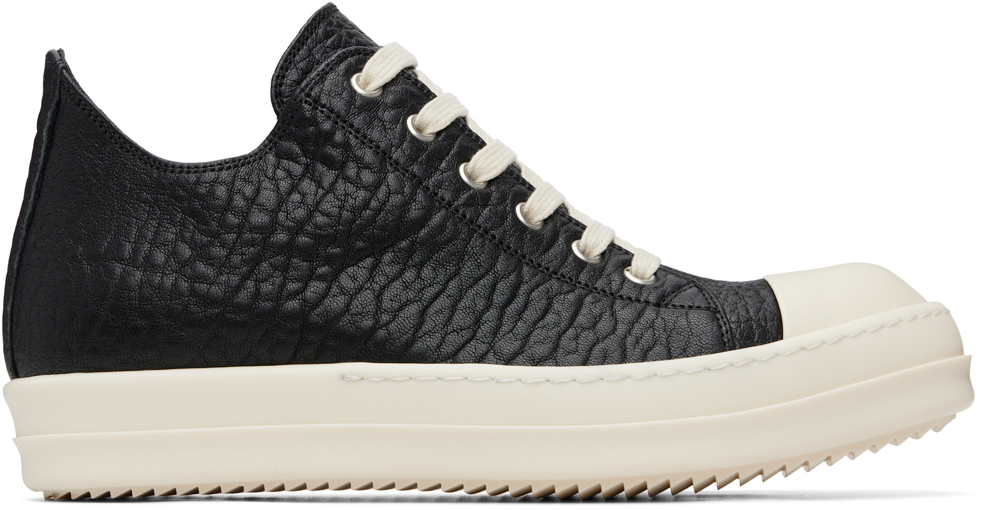 Rick Owens - Baskets basses noires - Tower