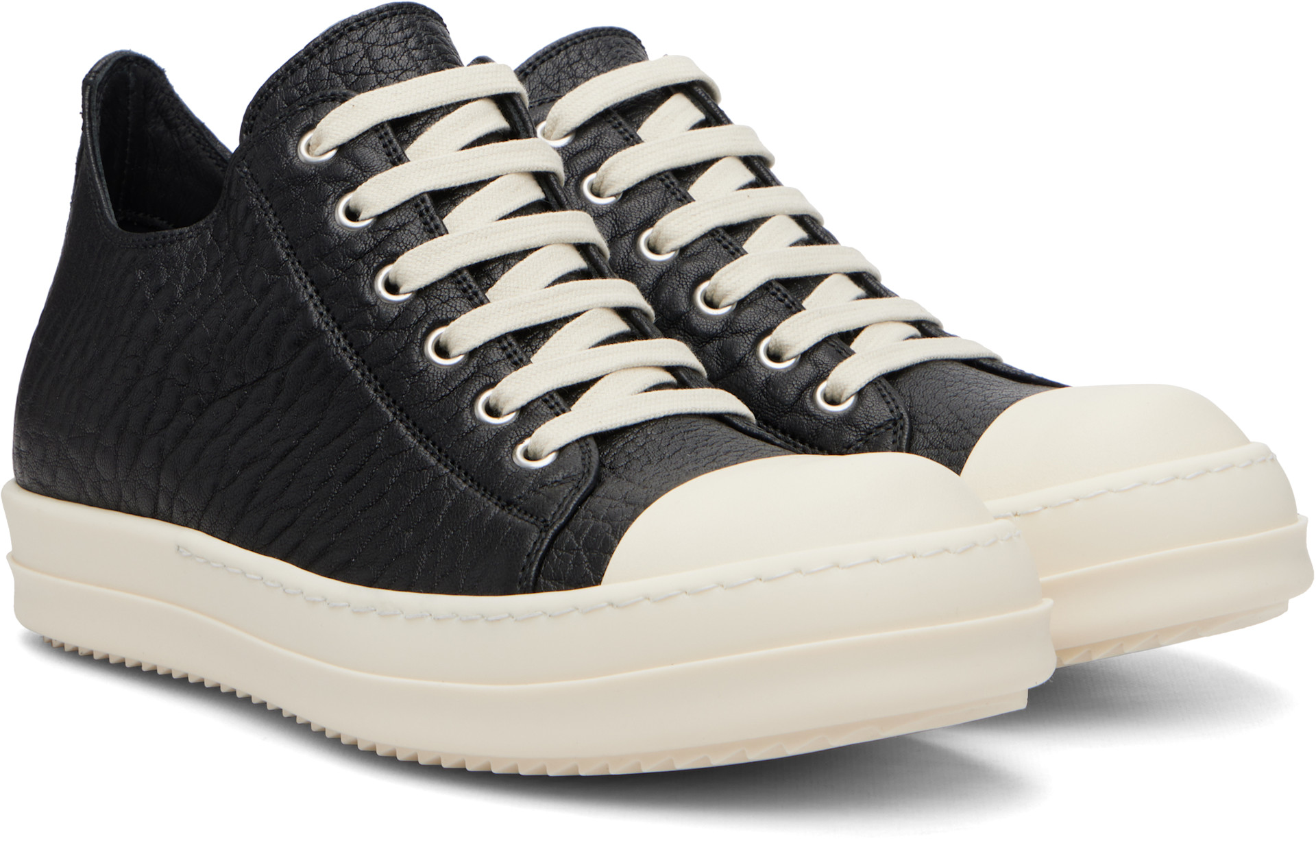 Rick Owens: Black Tower Low Sneaks Sneakers | SSENSE